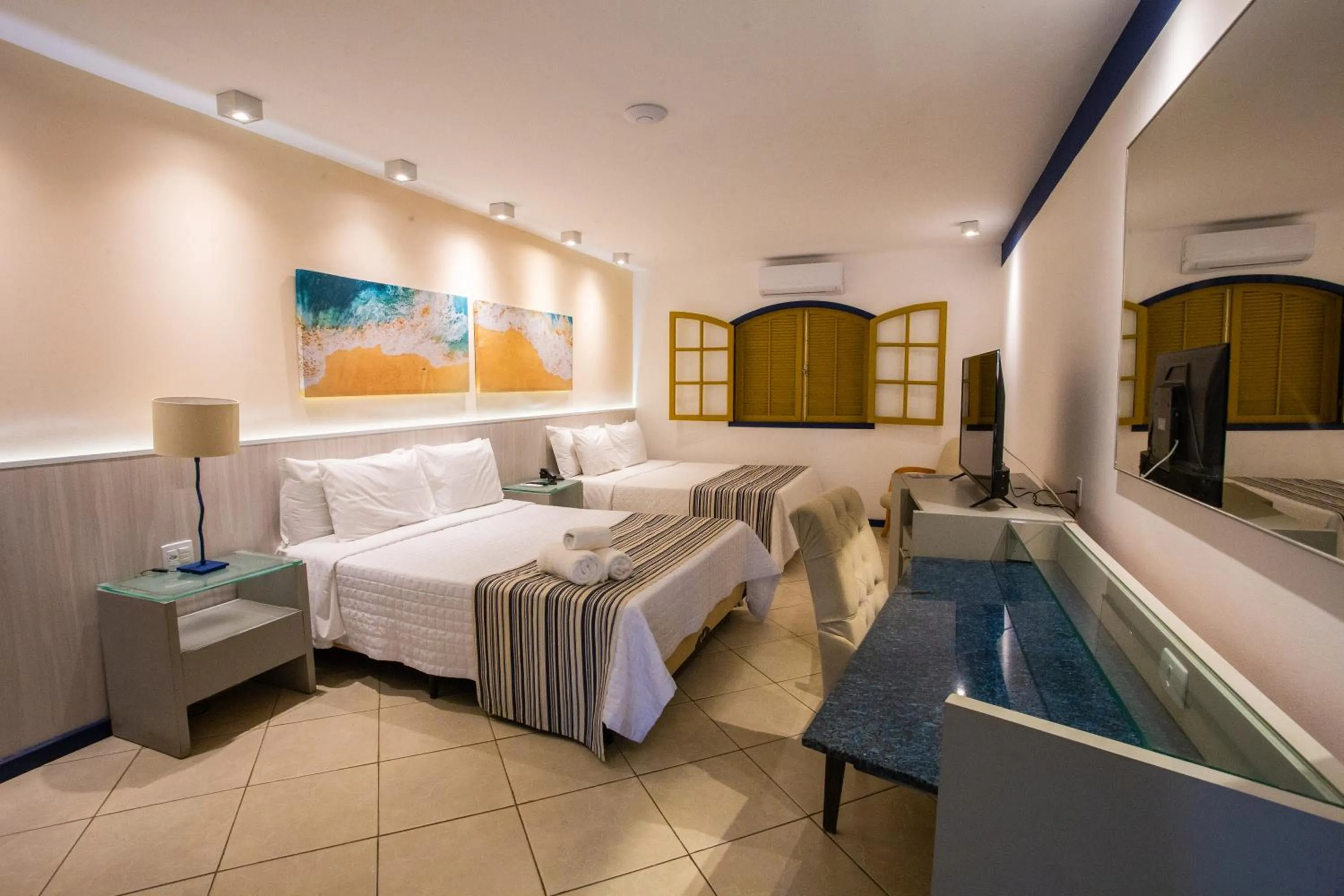 Bed in Hotel Vilarejo Praia All Inclusive