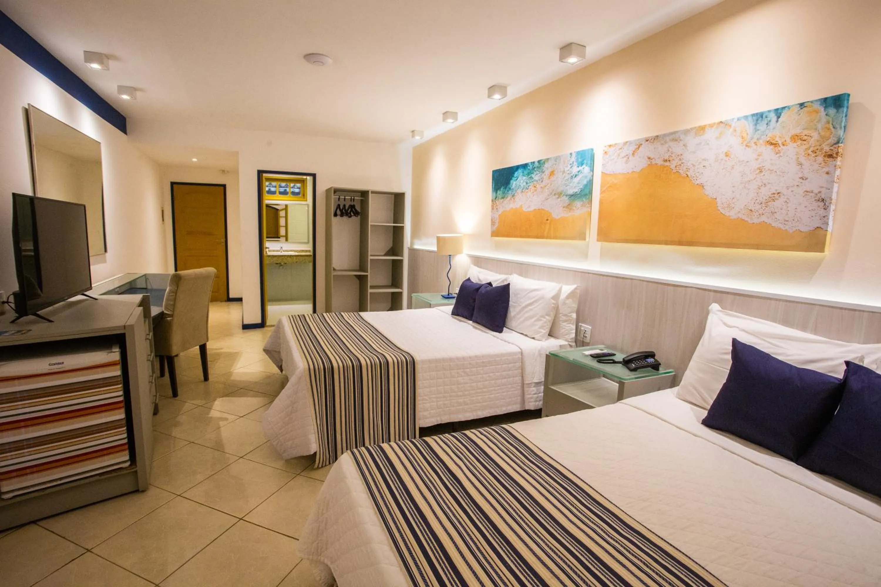 Bed in Hotel Vilarejo Praia All Inclusive