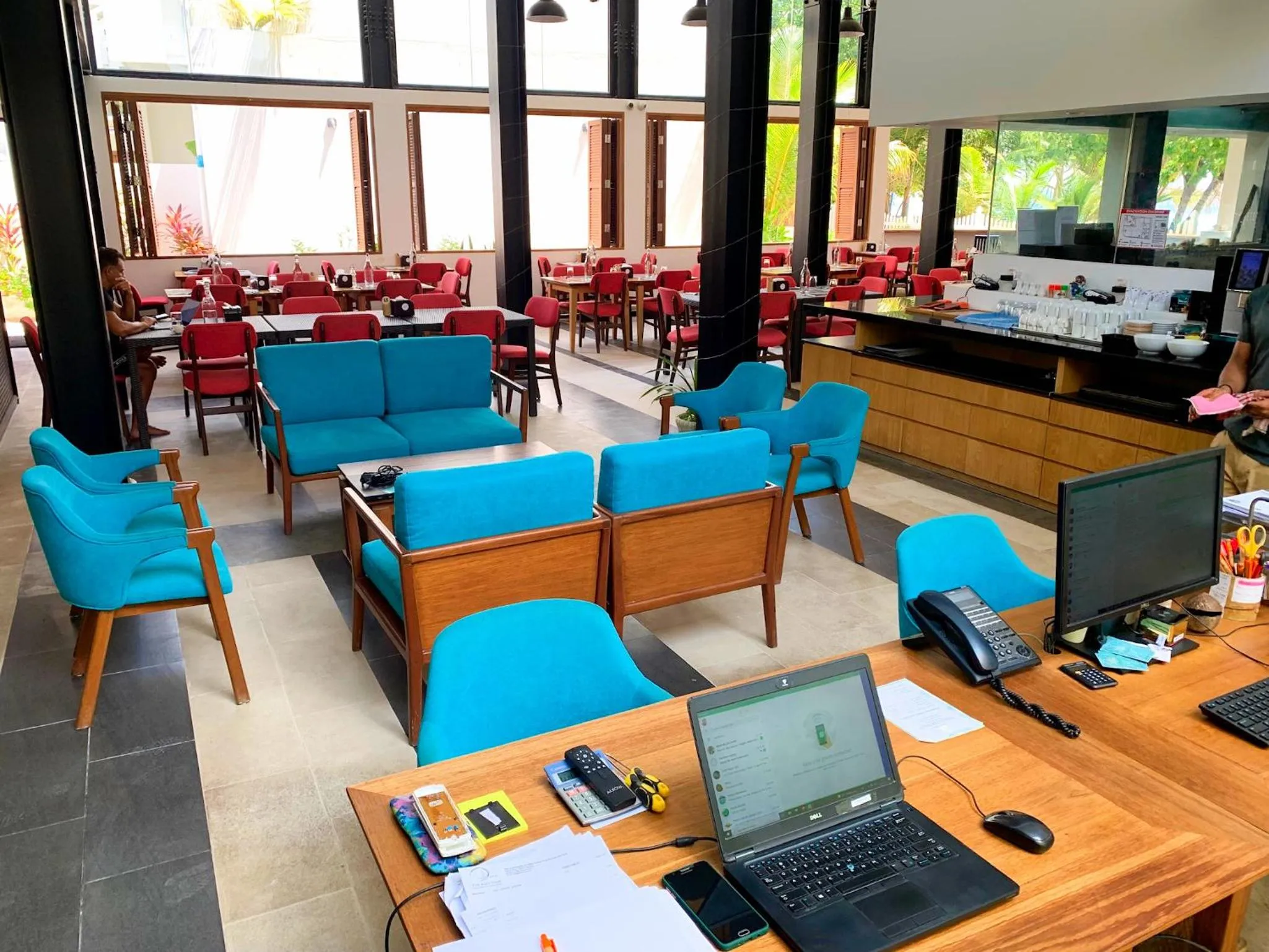 Lobby or reception in Ranthari Hotel and Spa Ukulhas Maldives