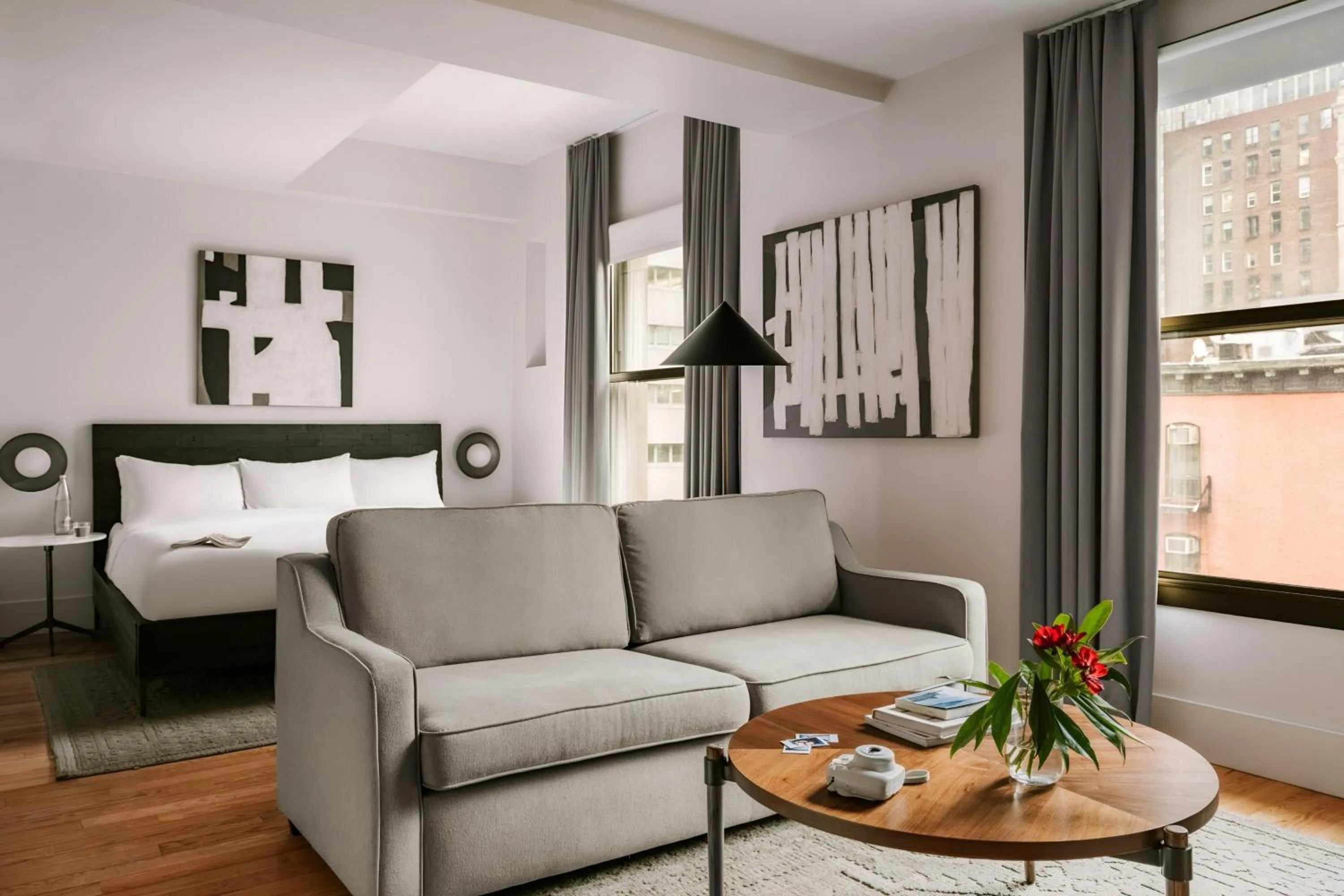 Living room, Bed in Duane Street Hotel Tribeca, Sonder by Marriott Bonvoy