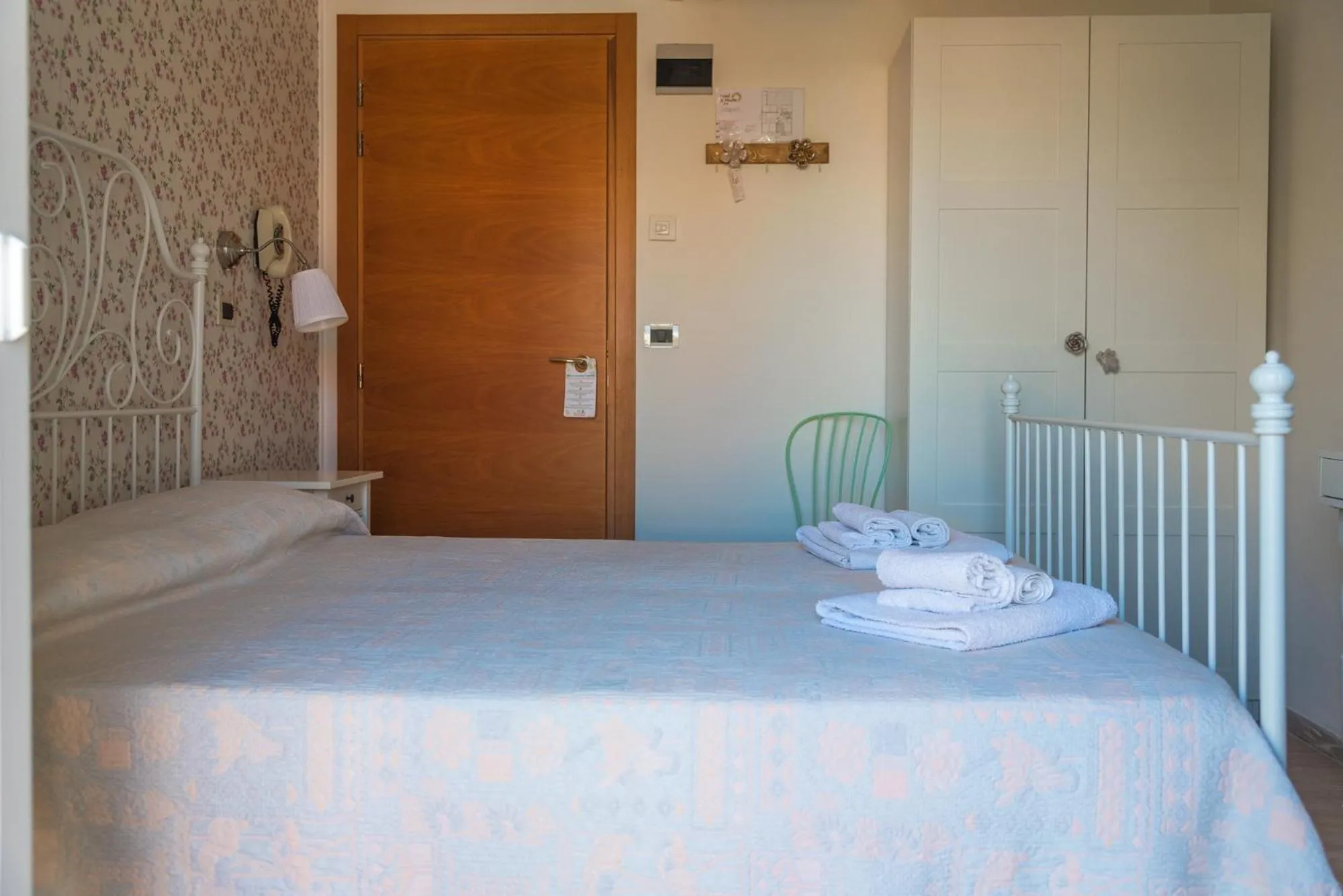 Bed in Hotel St. Moritz