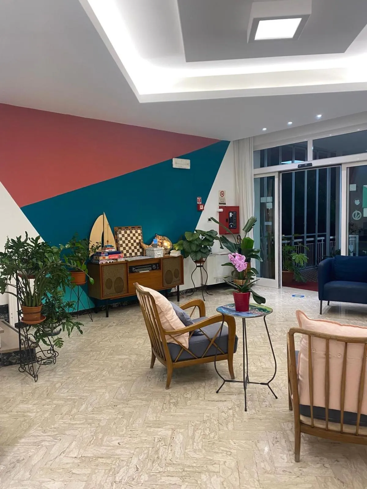 Lobby or reception in Hotel St. Moritz