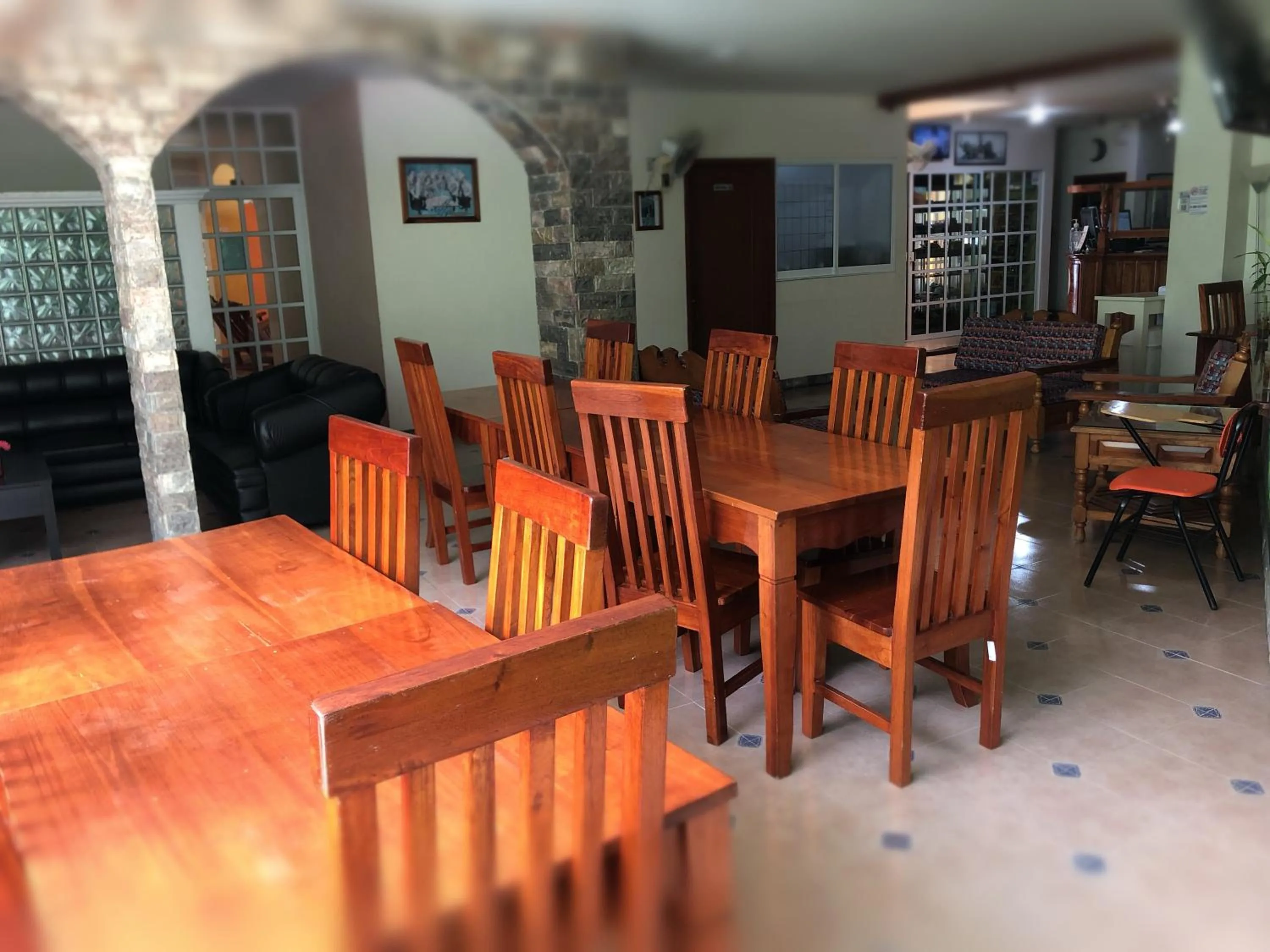 Communal lounge/ TV room in Hotel Paraiso Huasteco