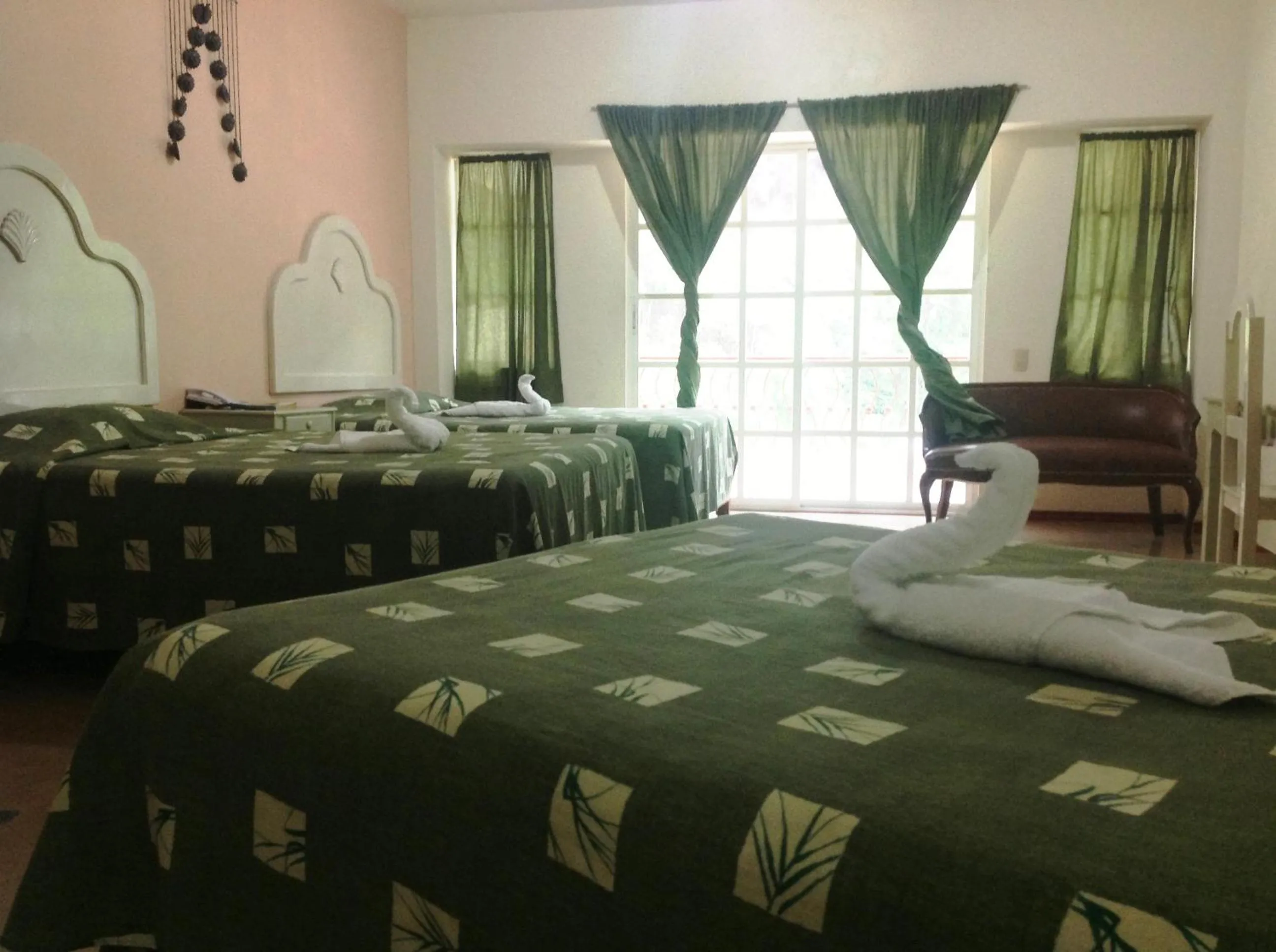 Bed in Hotel Paraiso Huasteco