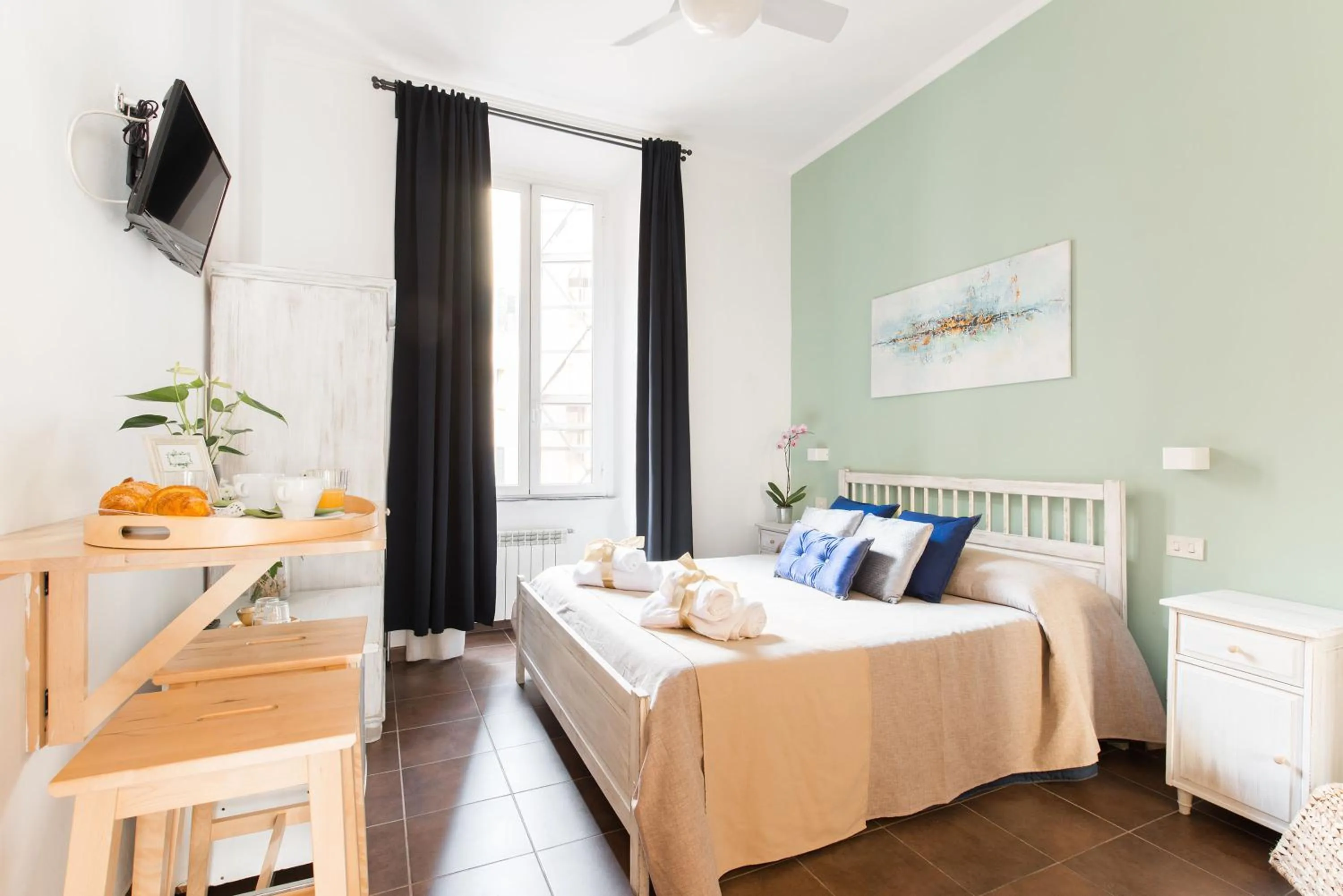 Bed in Domus Victoria Guest House