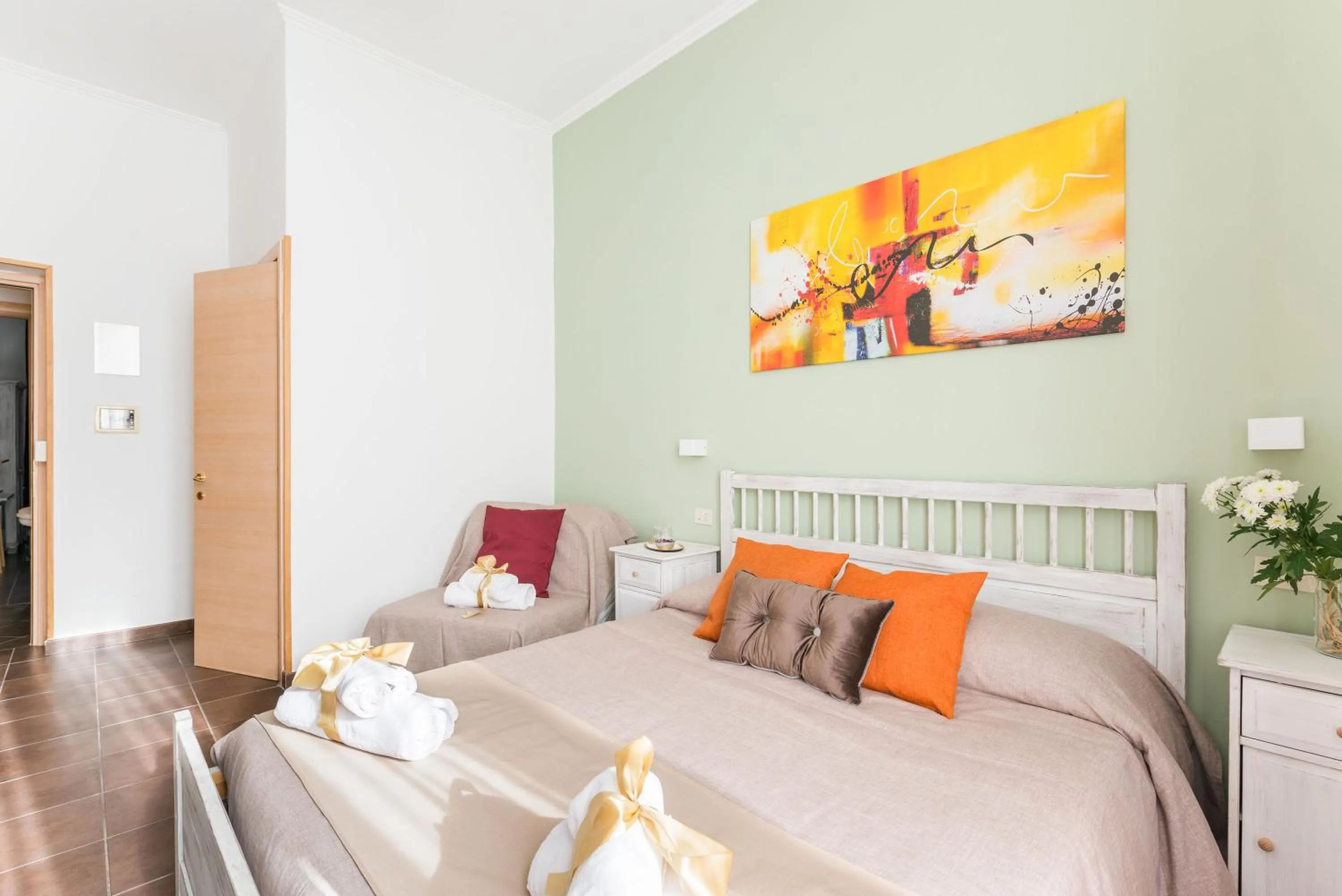 Bed in Domus Victoria Guest House