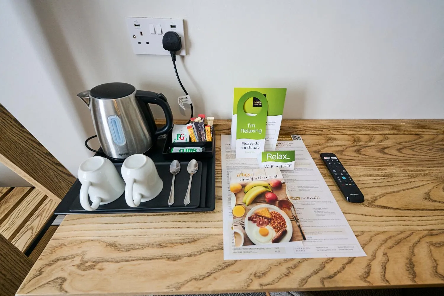 Bedroom in Red Lion, Wigan by Marston's Inns