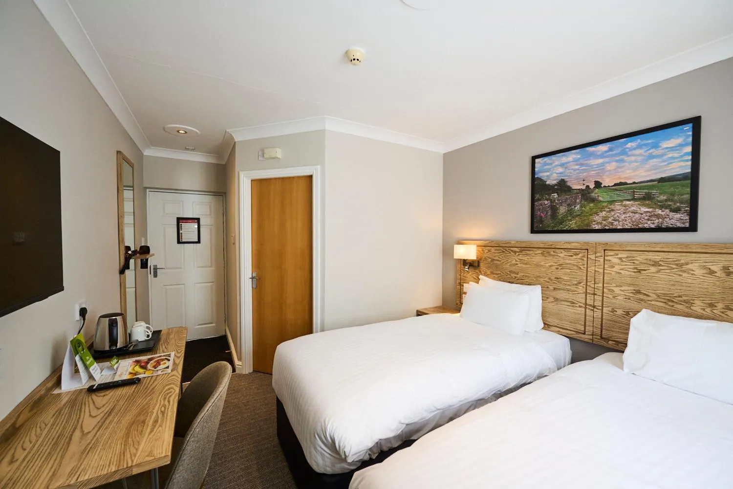 Bedroom, Bed in Red Lion, Wigan by Marston's Inns