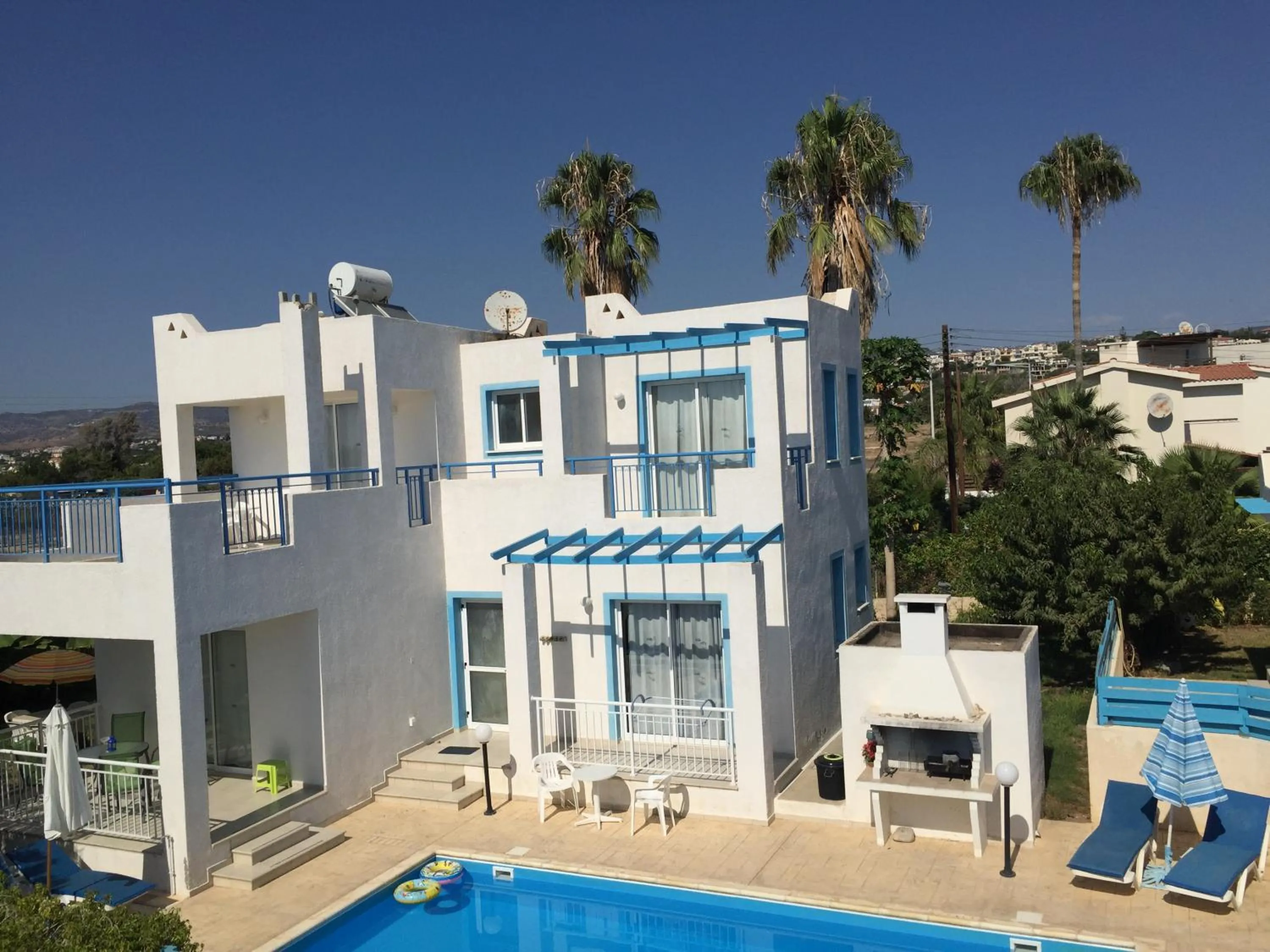 Bird's eye view in Philippos Paphos villas - villa 3