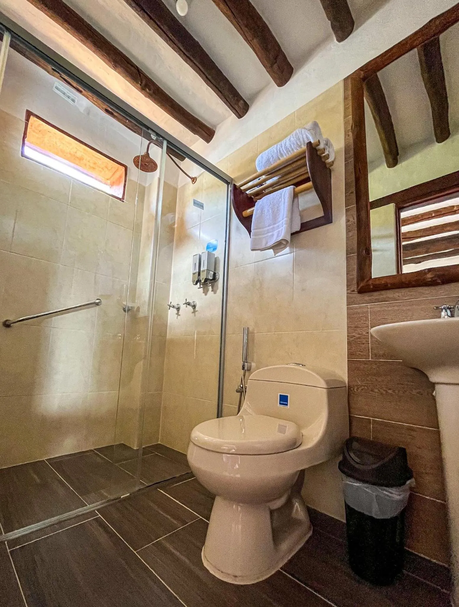 Shower in Hotel Campestre Ataraxia Barichara