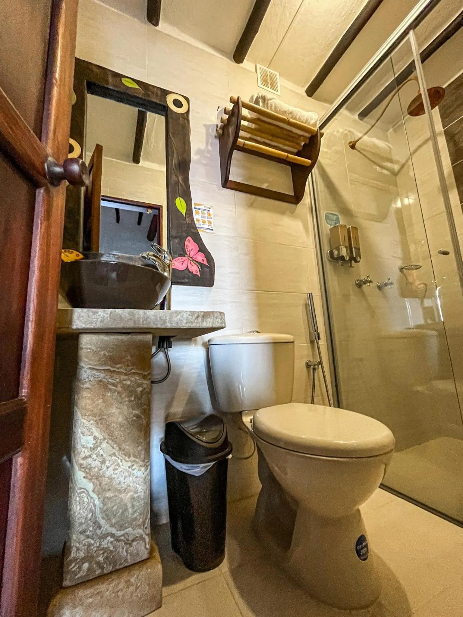 Shower in Hotel Campestre Ataraxia Barichara