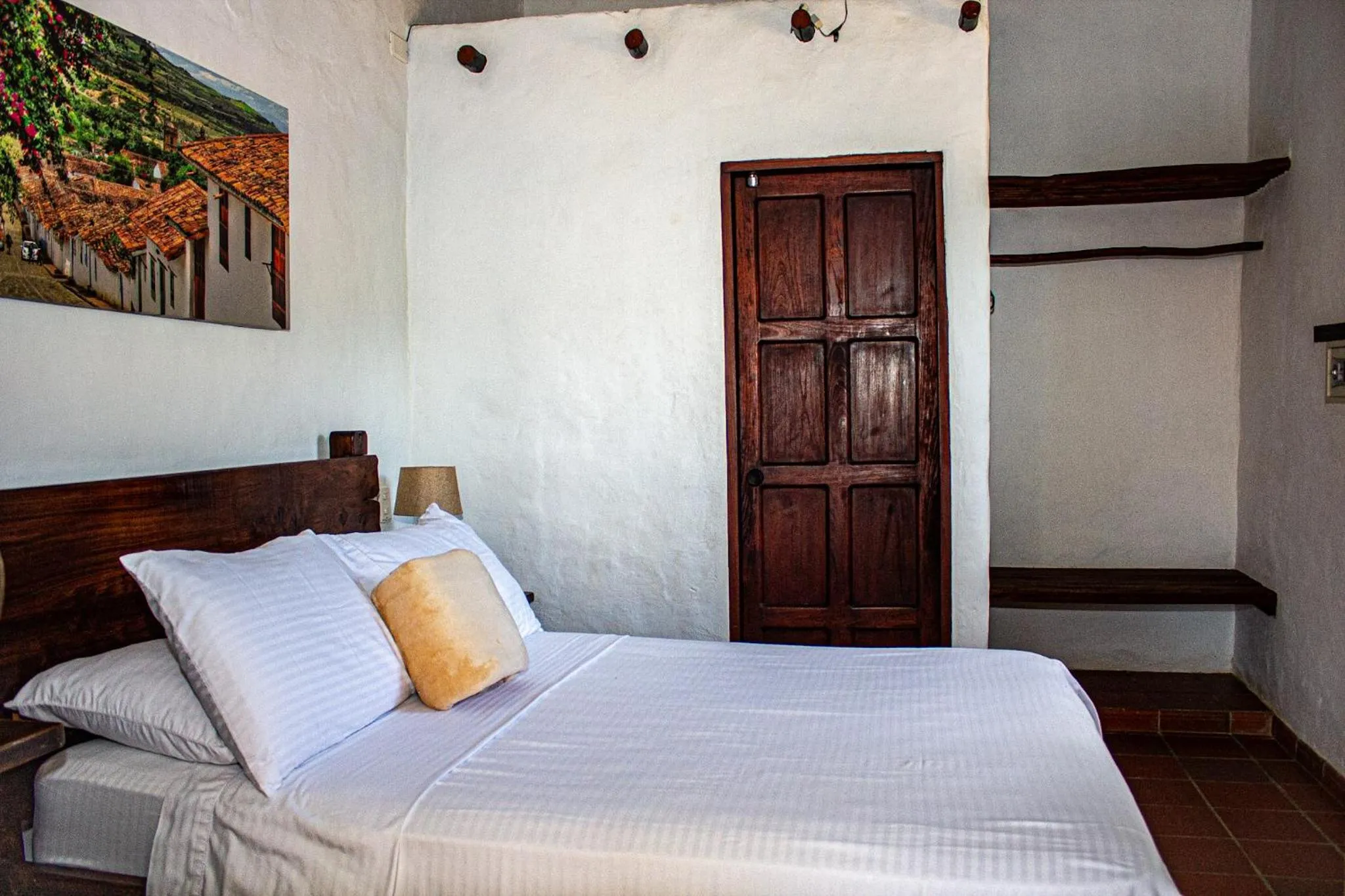 Bedroom, Bed in Hotel Campestre Ataraxia Barichara