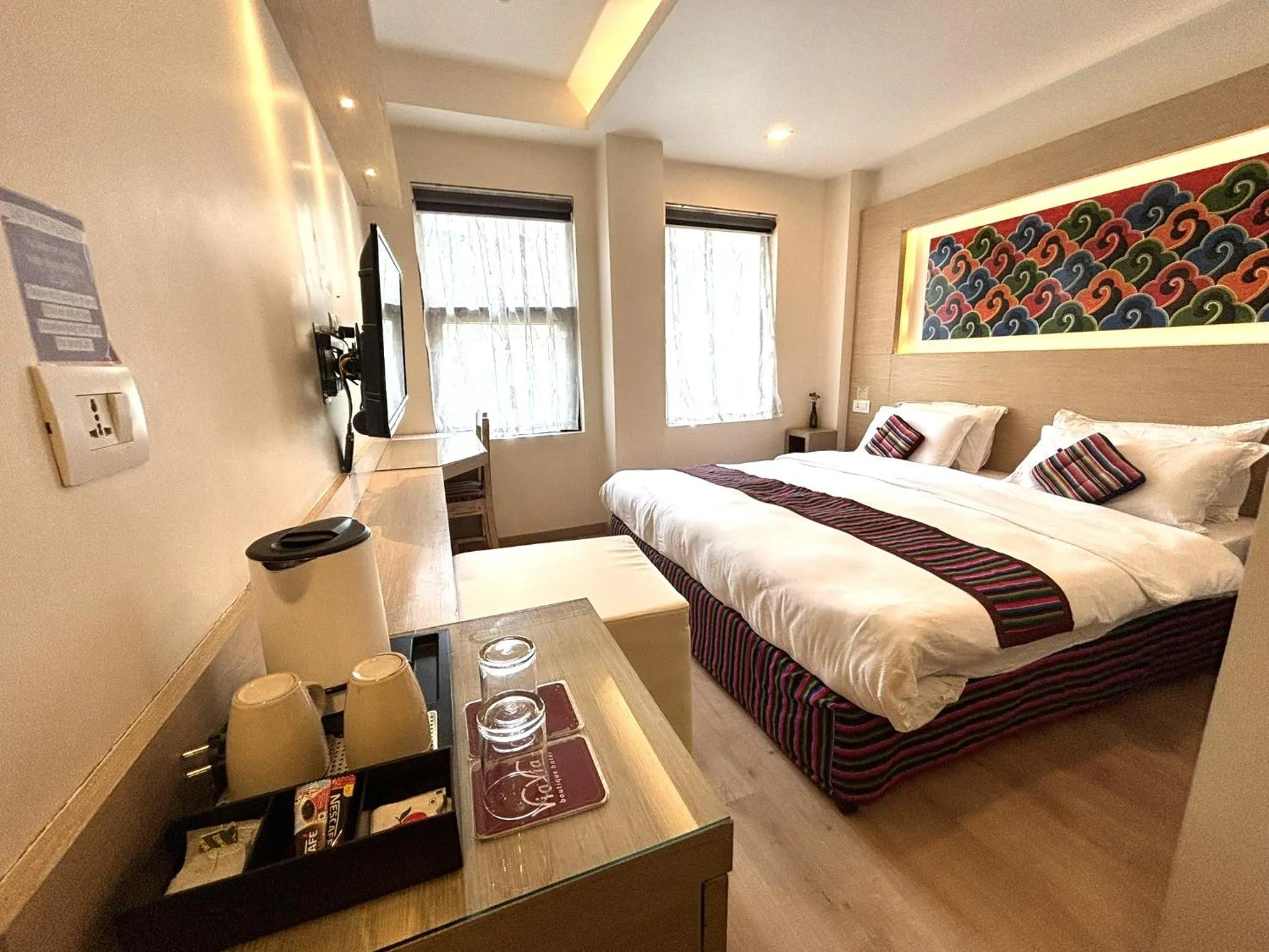 Photo of the whole room, Bed in ViaVia Boutique Hotel - Kathmandu