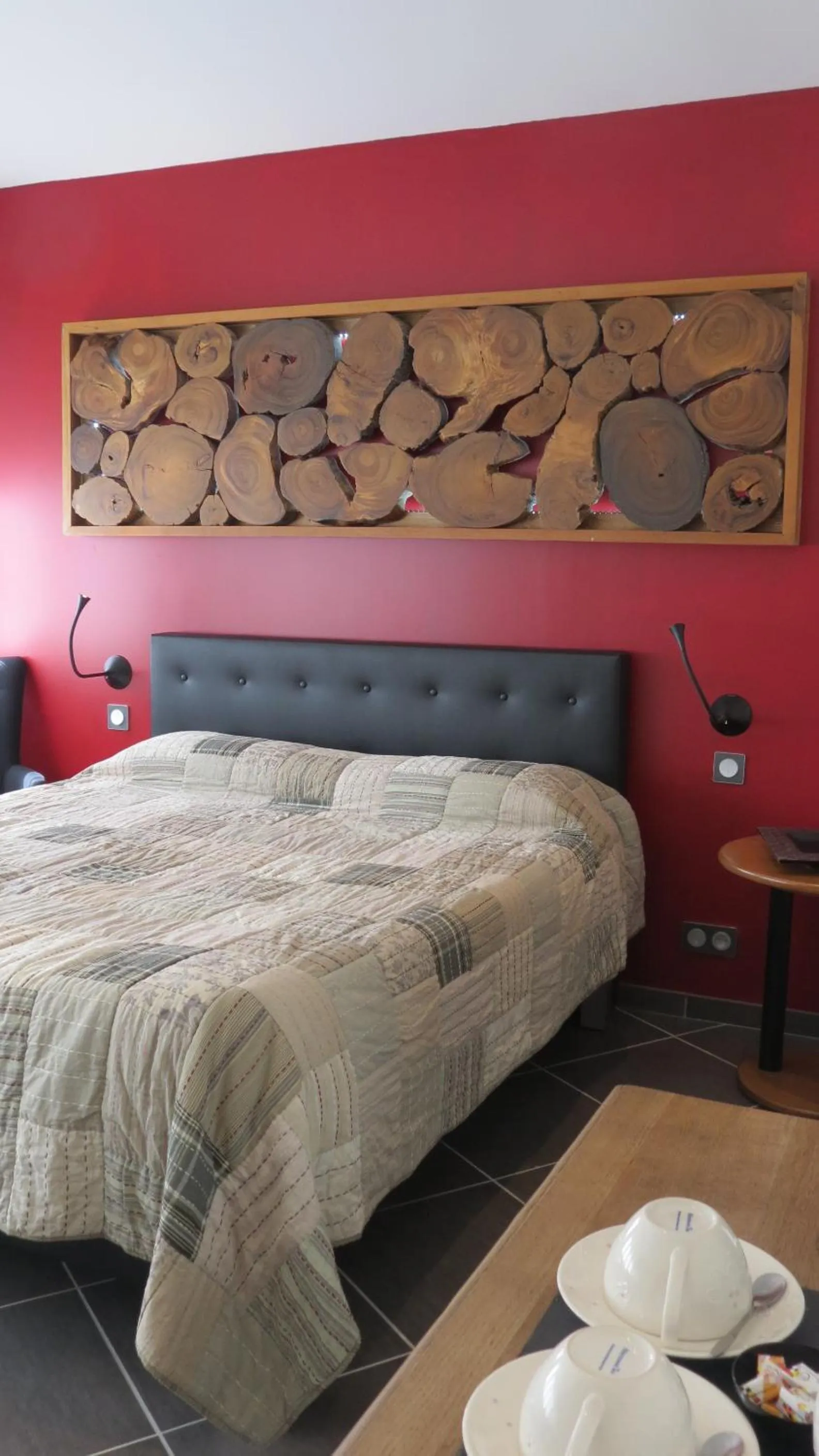 Bedroom, Bed in Logis Hôtel Restaurant Chez Nous