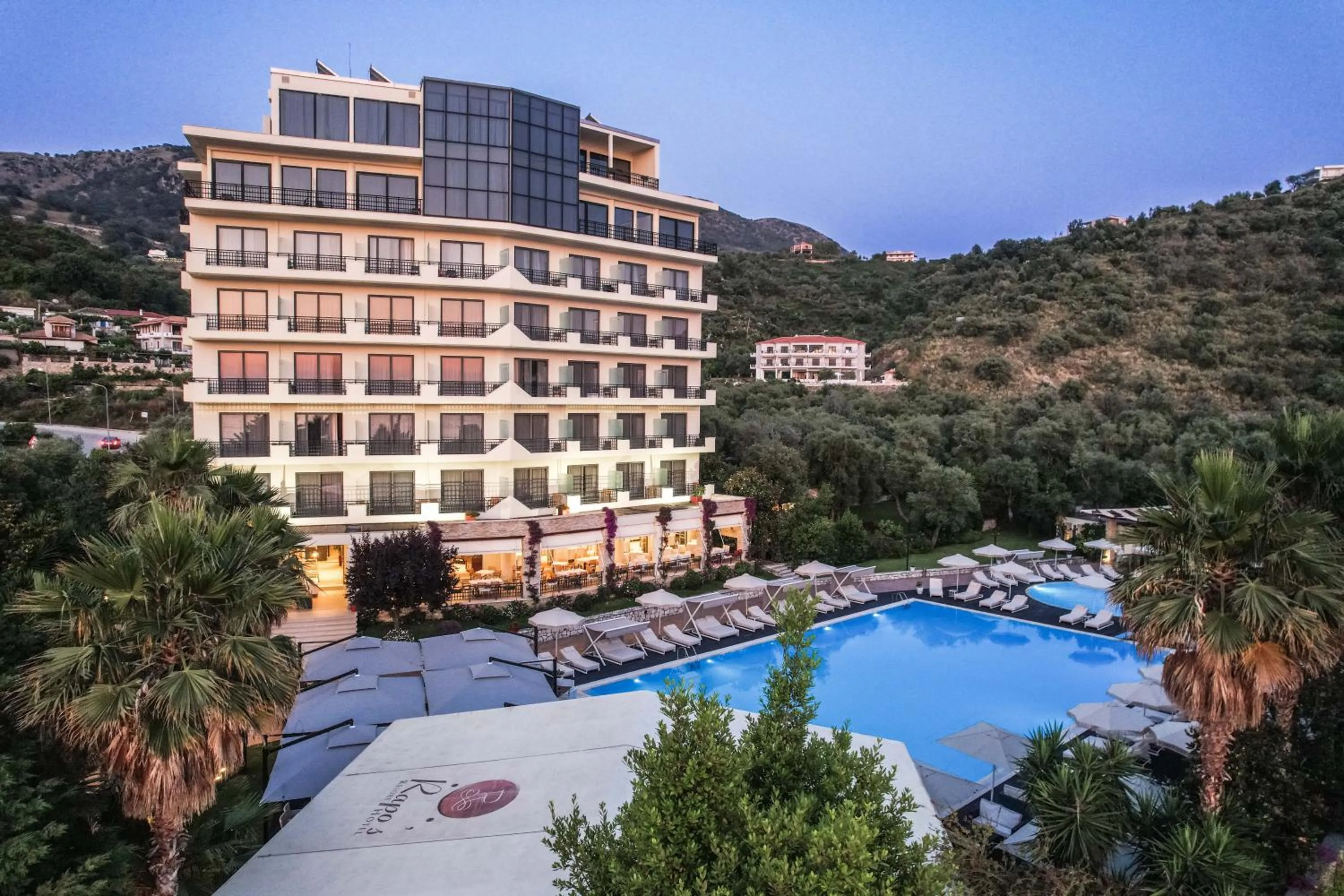 Property building in Rapo's Resort Hotel