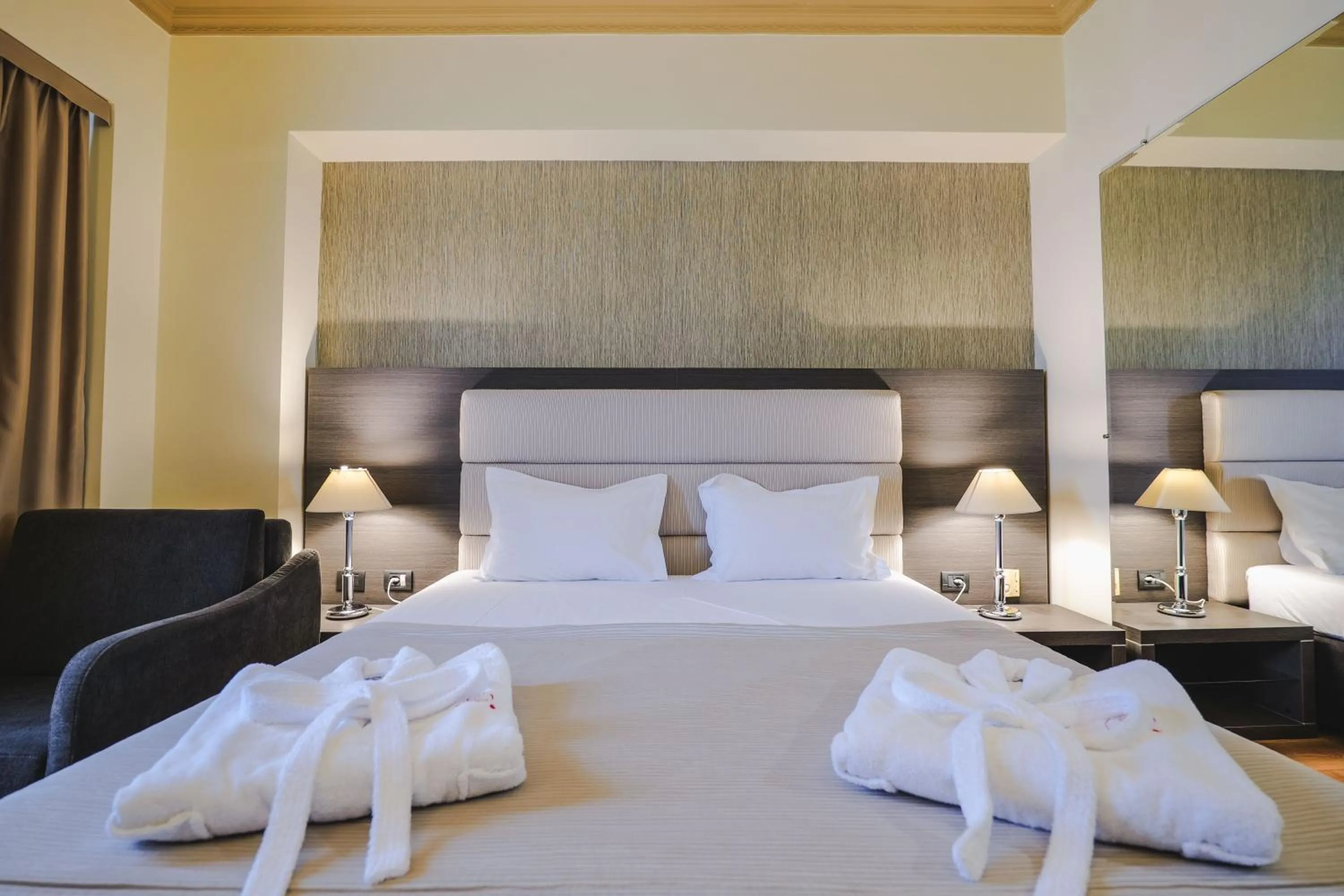 Bed in Rapo's Resort Hotel