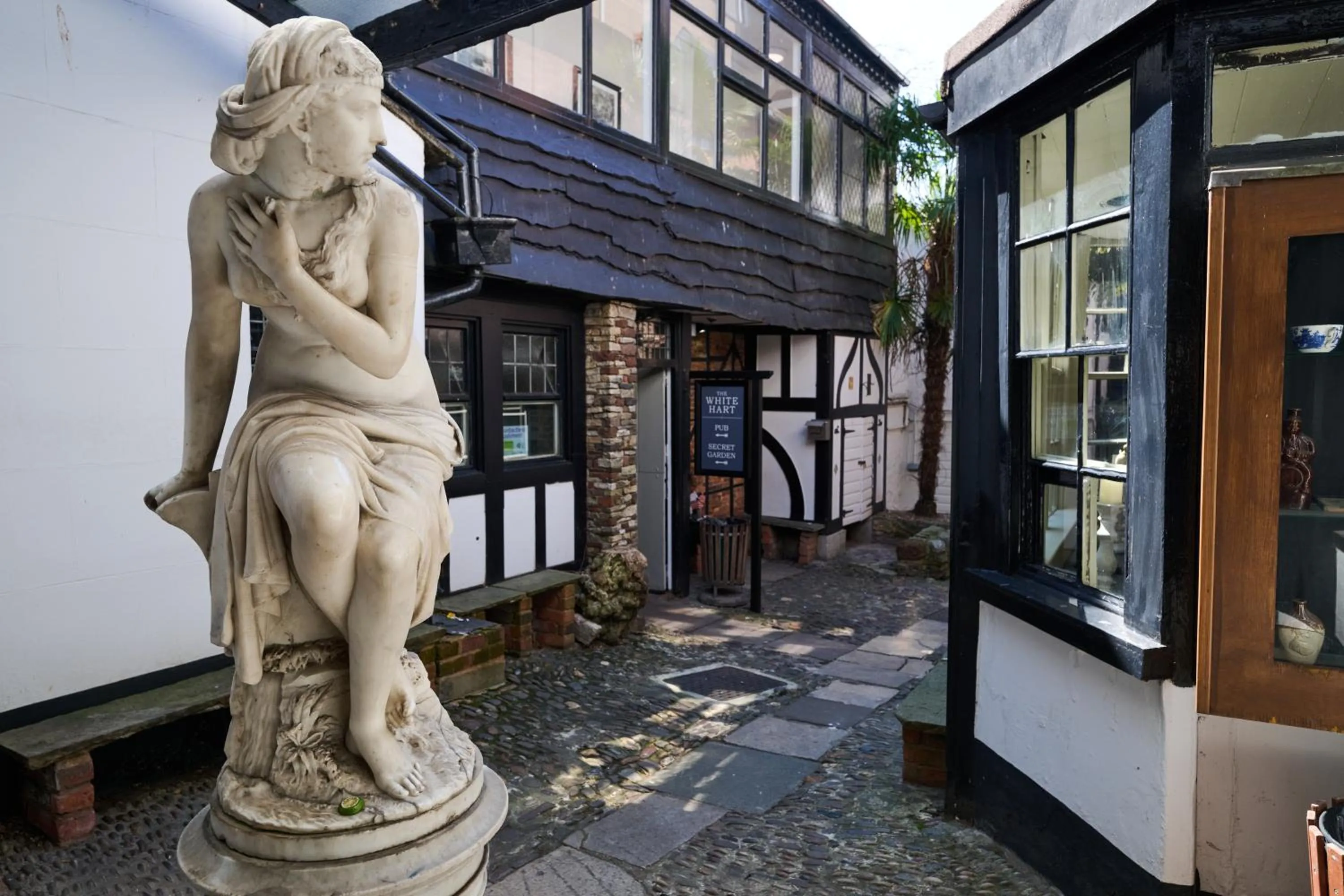 Inner courtyard view in White Hart, Exeter by Marston's Inns