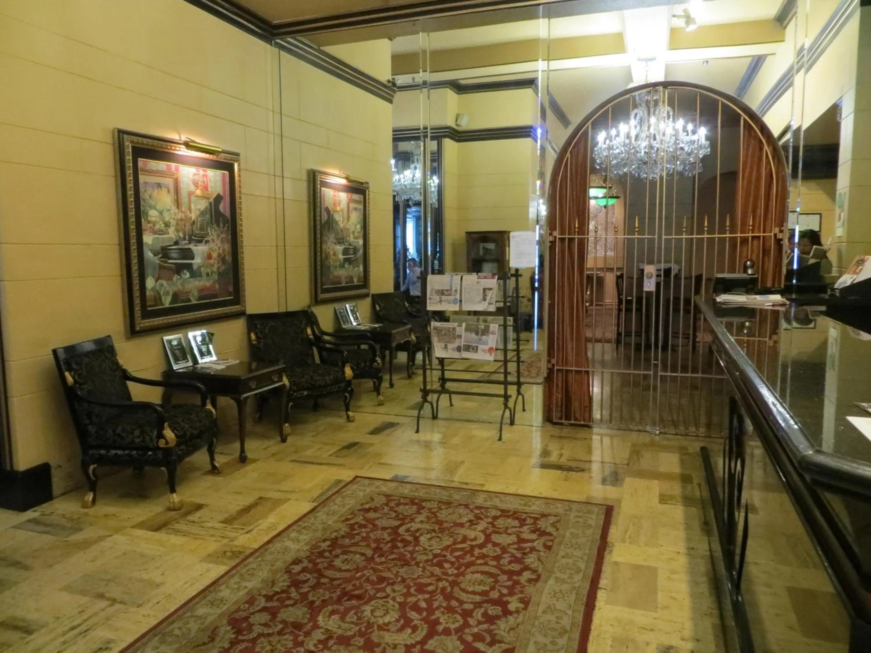 Lobby or reception in Hotel San Carlos