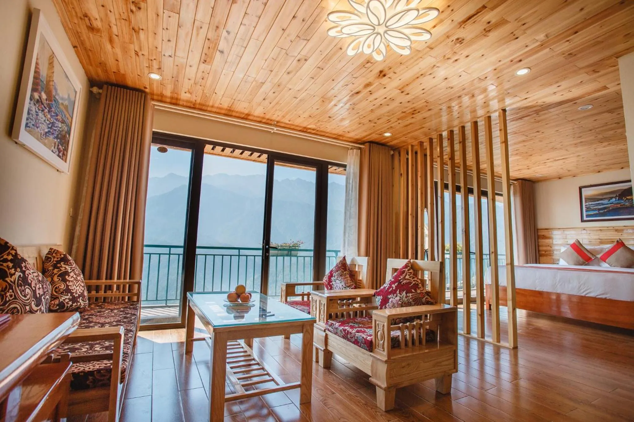 Living room in SaPa Retreat Condotel