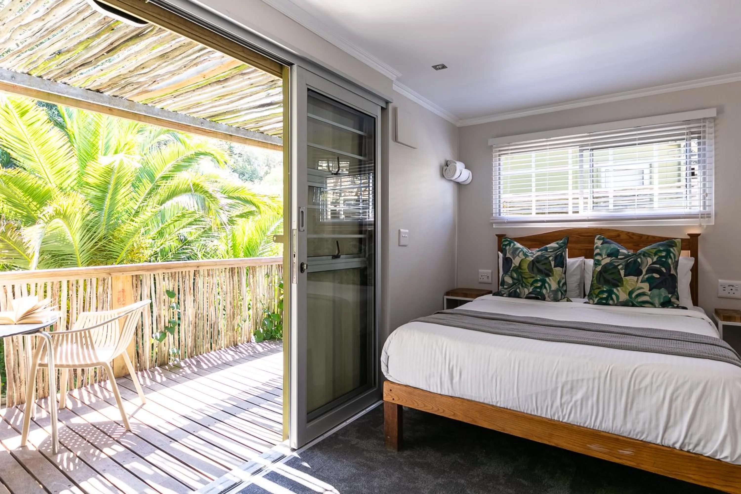 Patio, Bed in Camps Bay Forest Pods