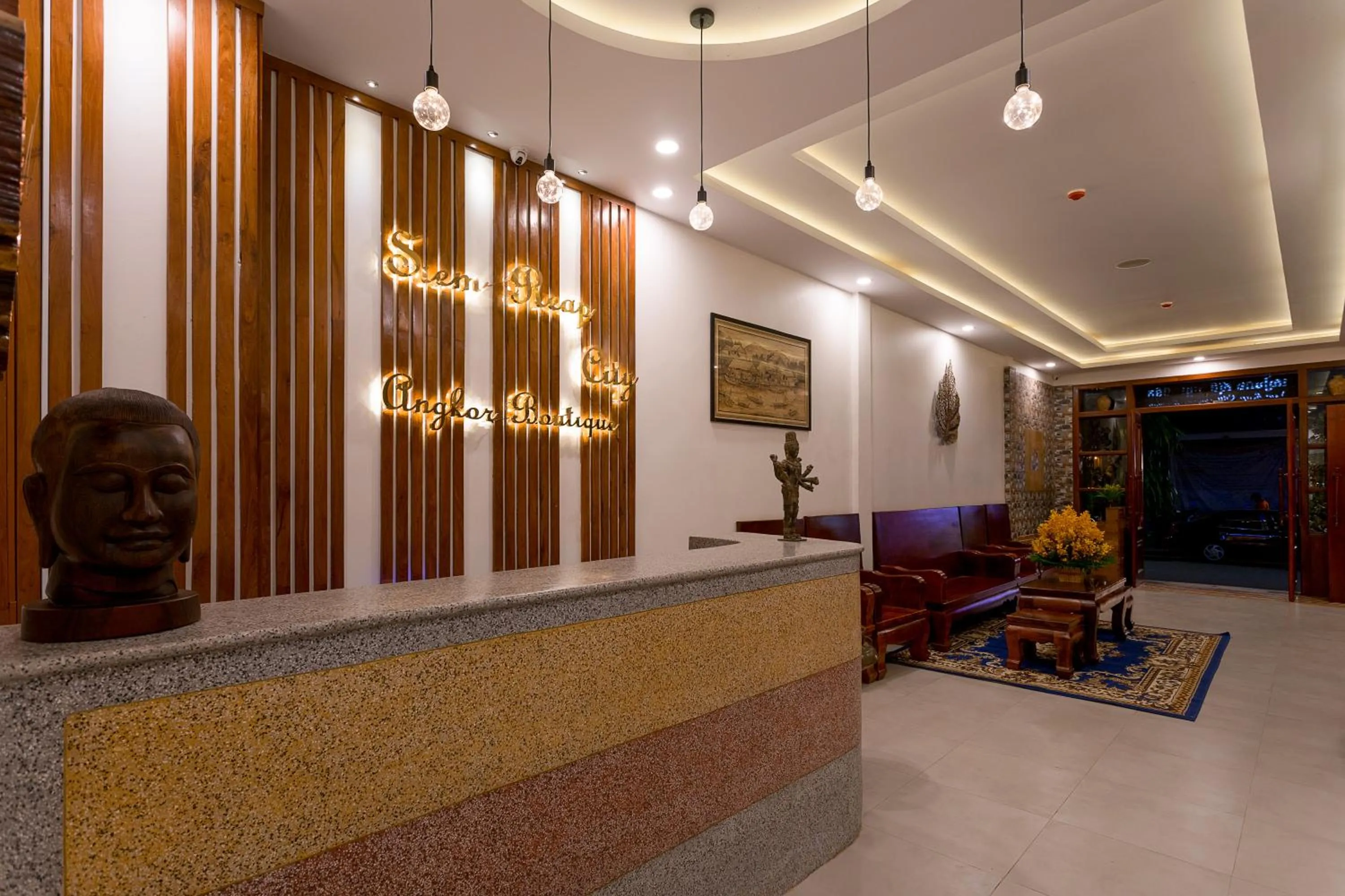 Lobby or reception in Siem Reap City Angkor Boutique