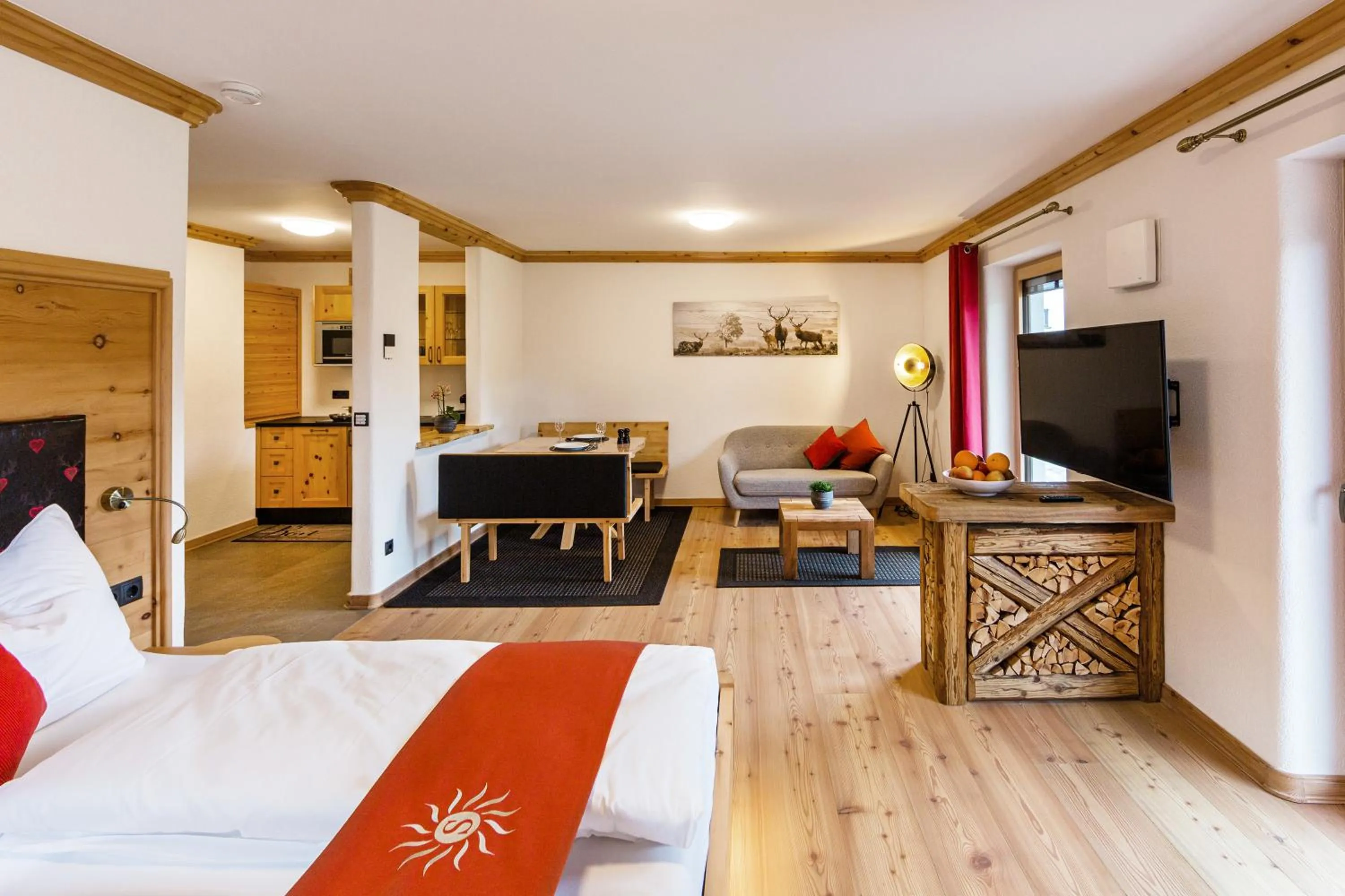 Photo of the whole room, Bed in Gästehaus Sonnenwirth