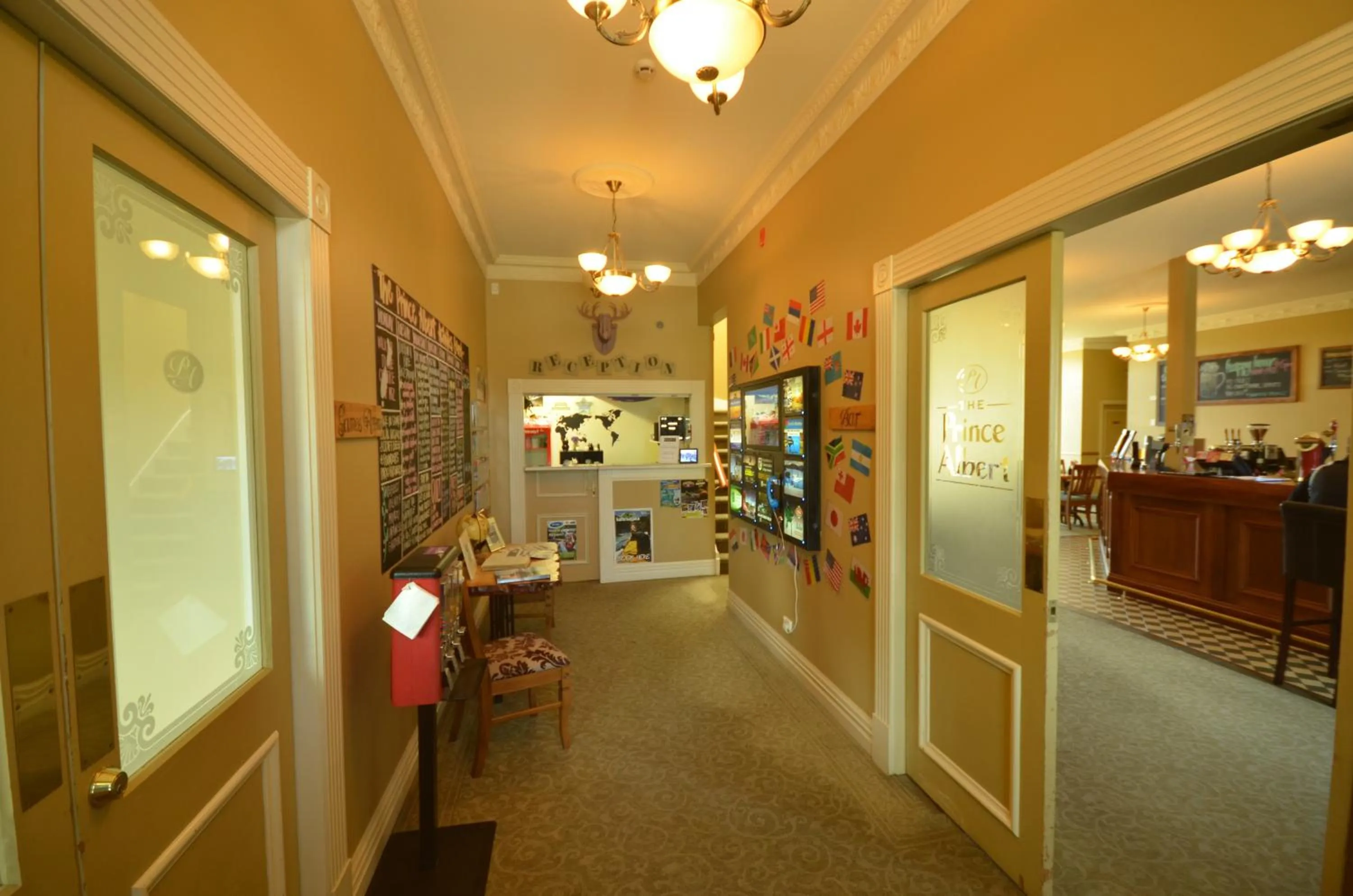 Decorative detail in The Prince Albert Backpackers & Bar