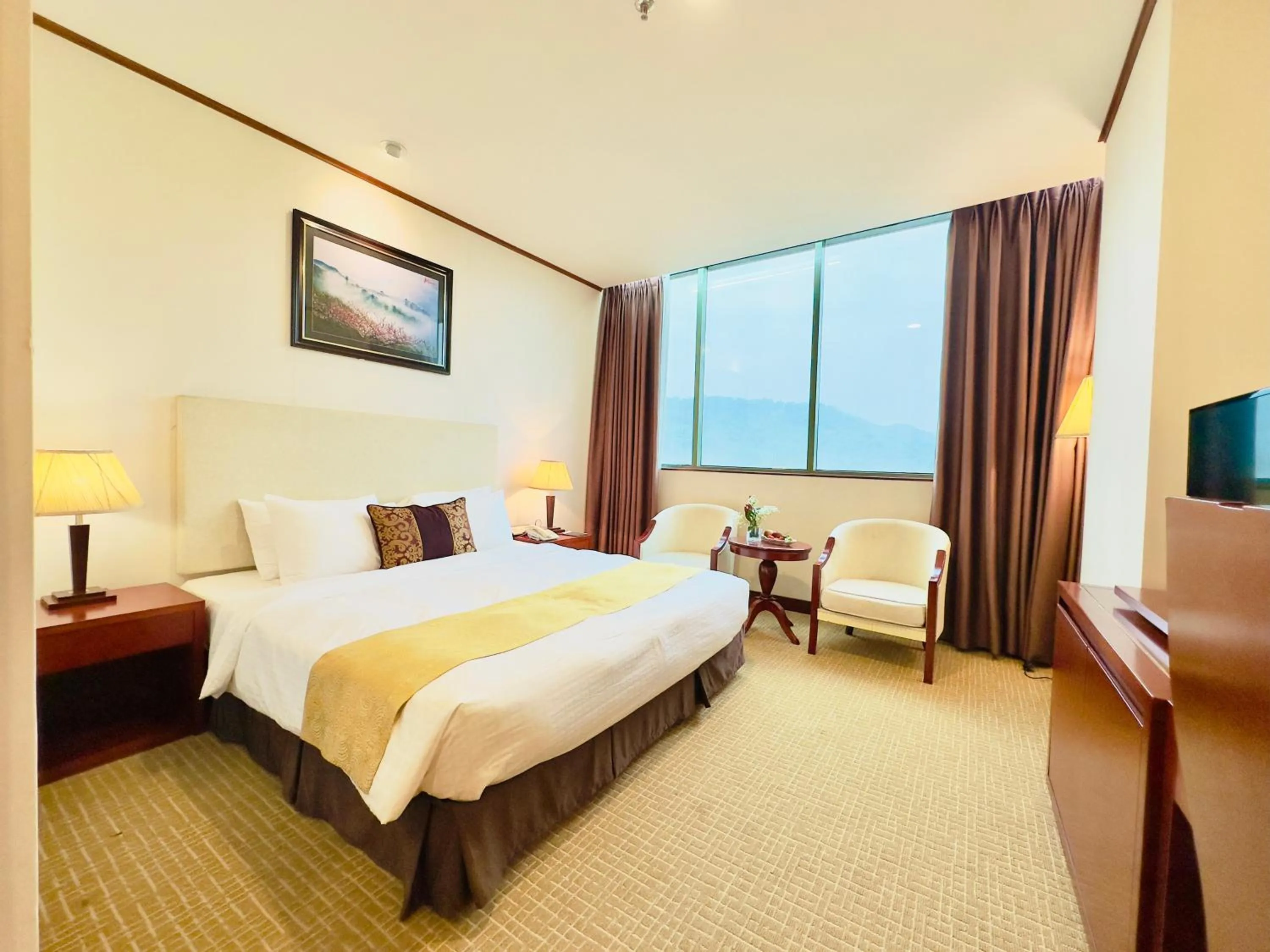 Bed in Sapaly Lao Cai City Hotel