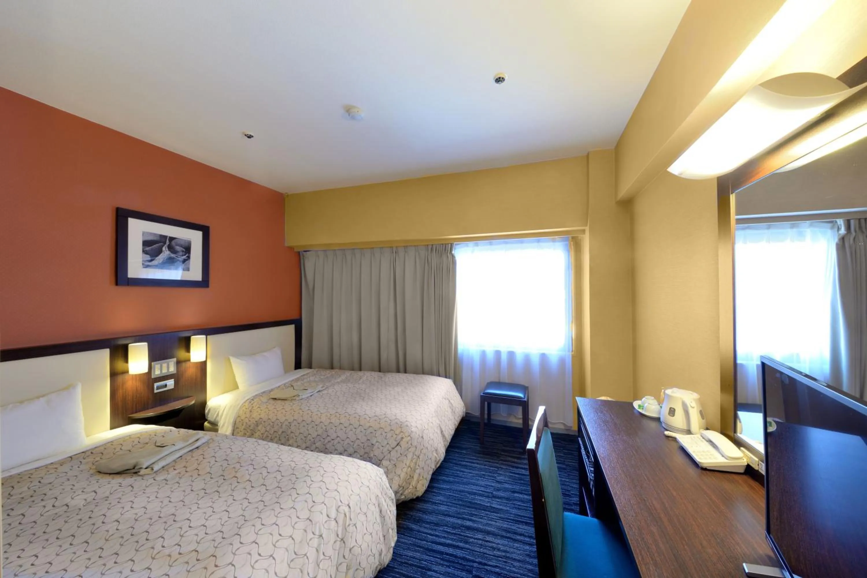 Photo of the whole room, Bed in Toyama Manten Hotel