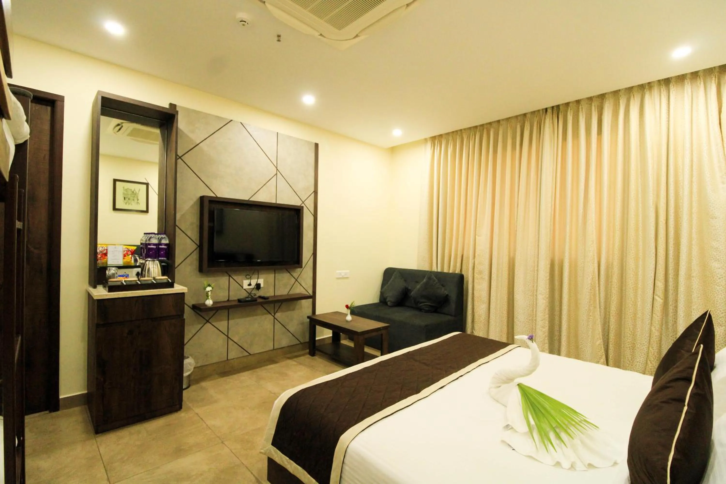 TV and multimedia, Bed in Anna Residency The Quintessential Boutique Hotel
