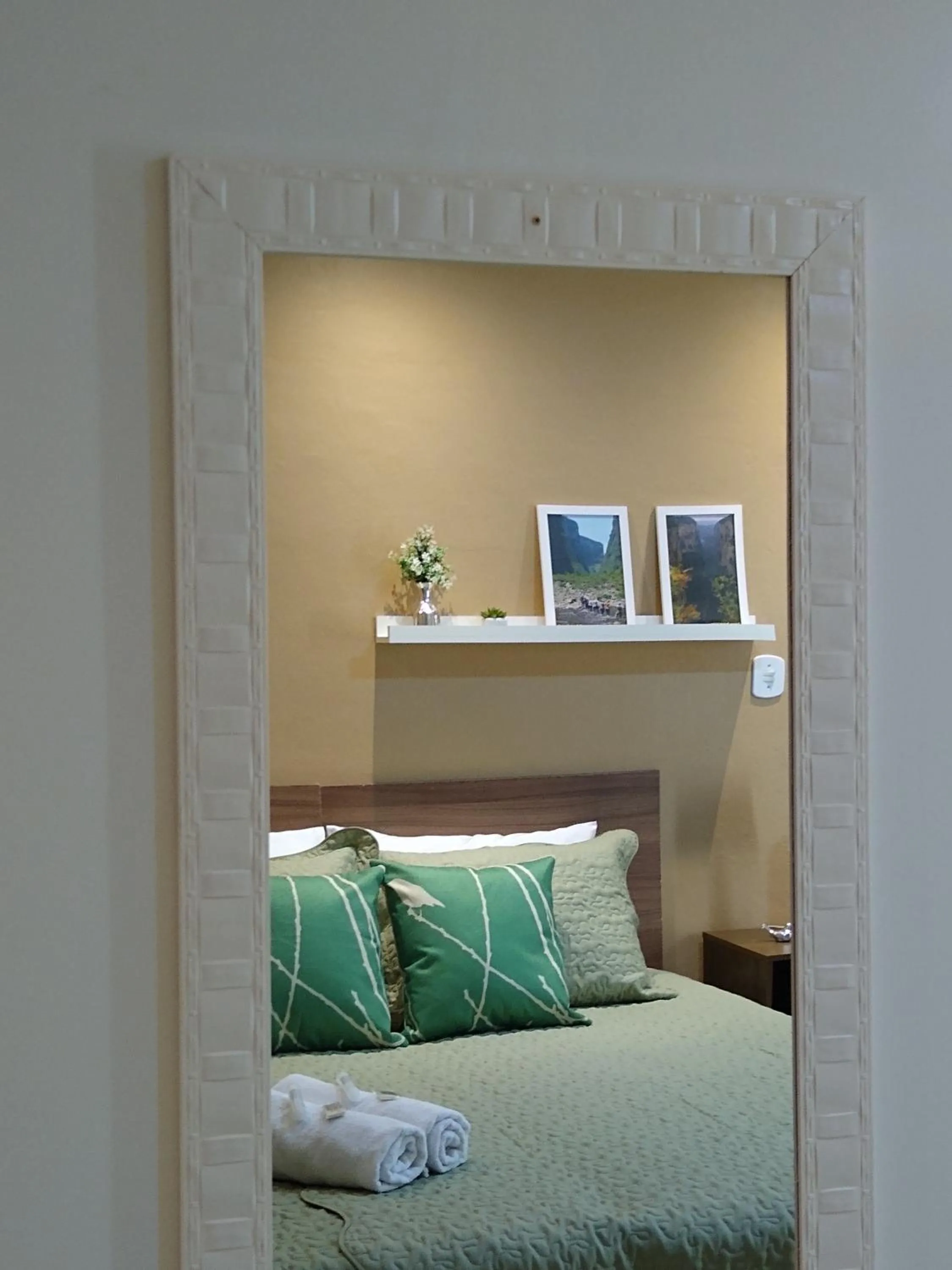 Decorative detail, Bed in Pousada Vó Celina