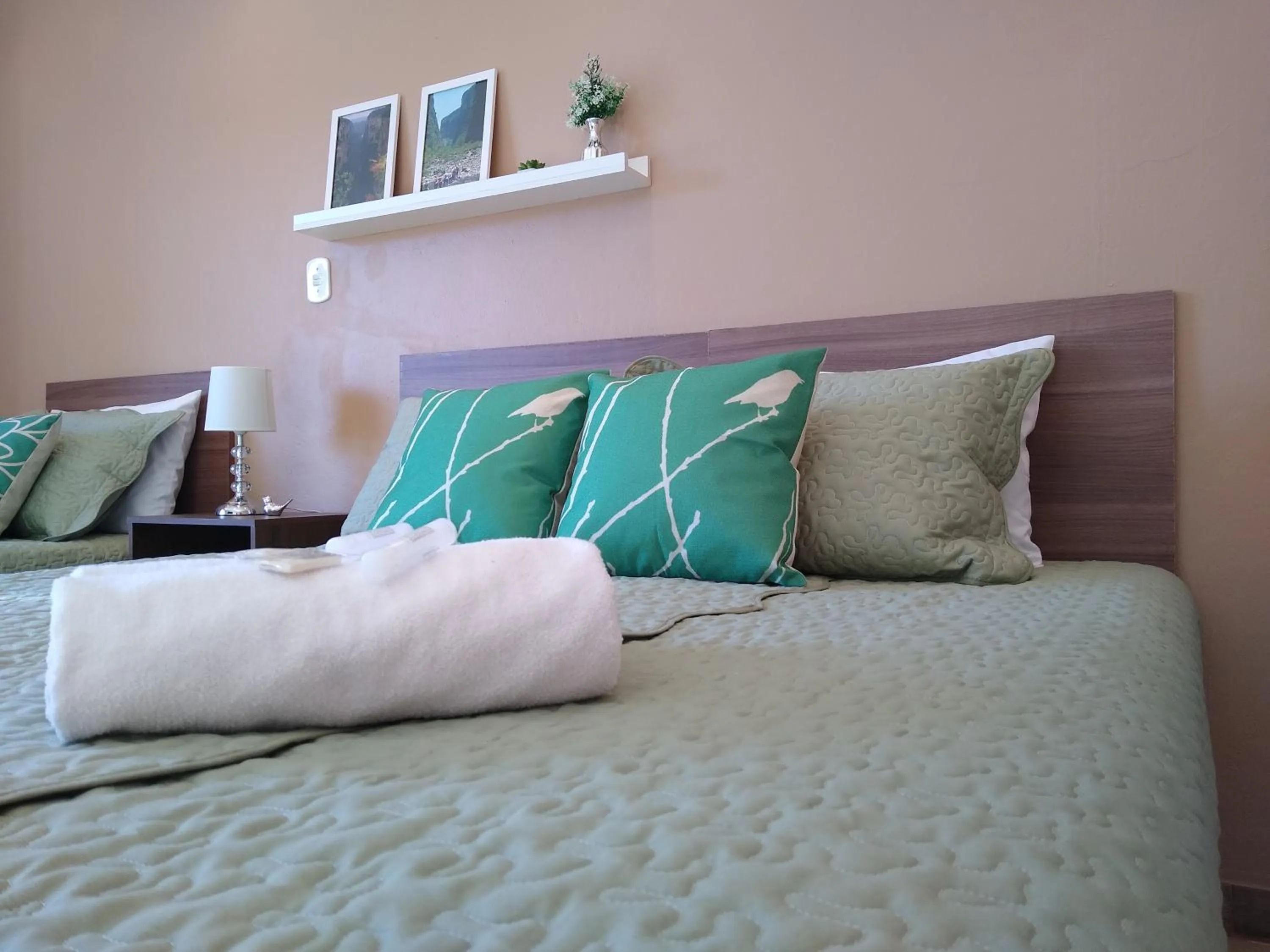 Bed in Pousada Vó Celina