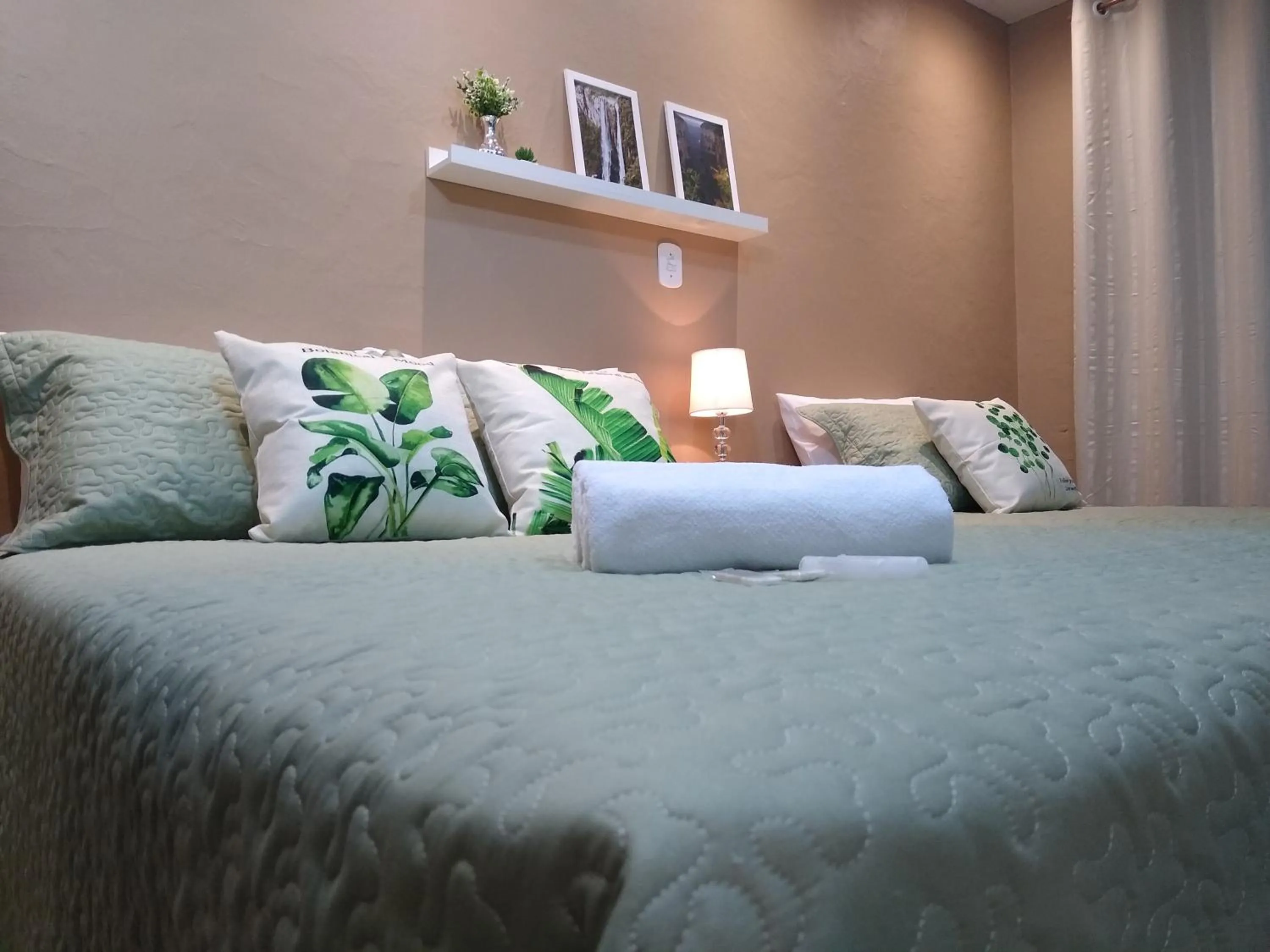 Decorative detail, Bed in Pousada Vó Celina