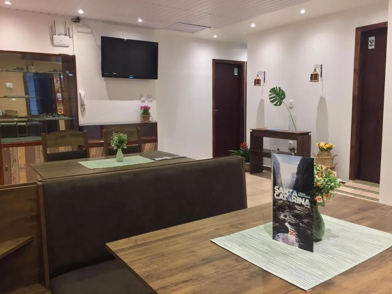 Seating area in Pousada Vó Celina