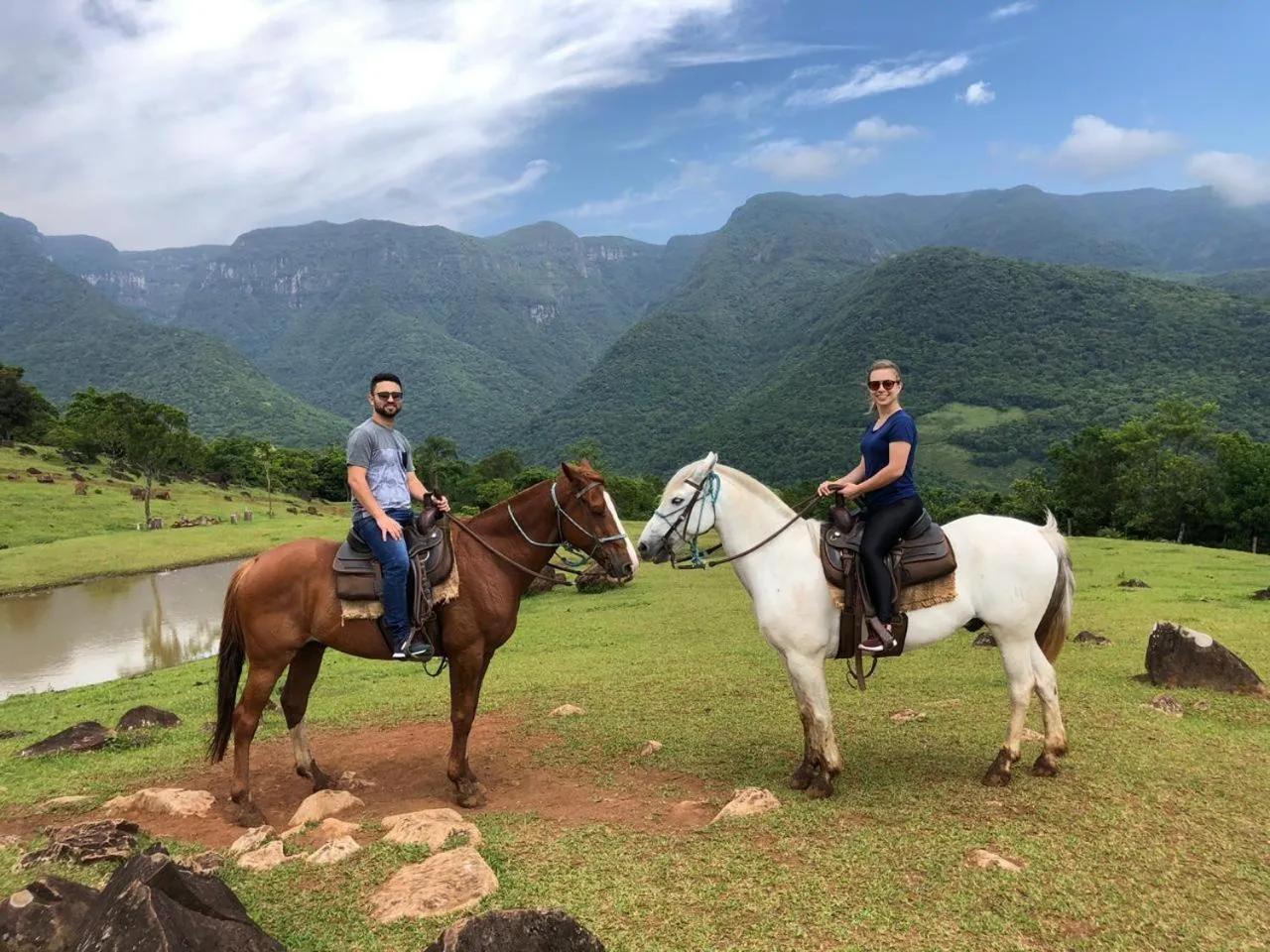 Horse-riding in Pousada Vó Celina
