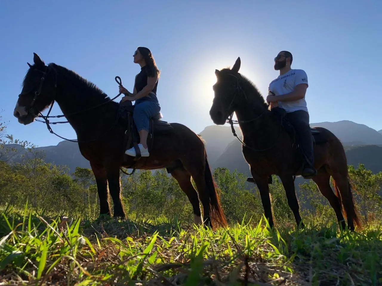 Horse-riding in Pousada Vó Celina