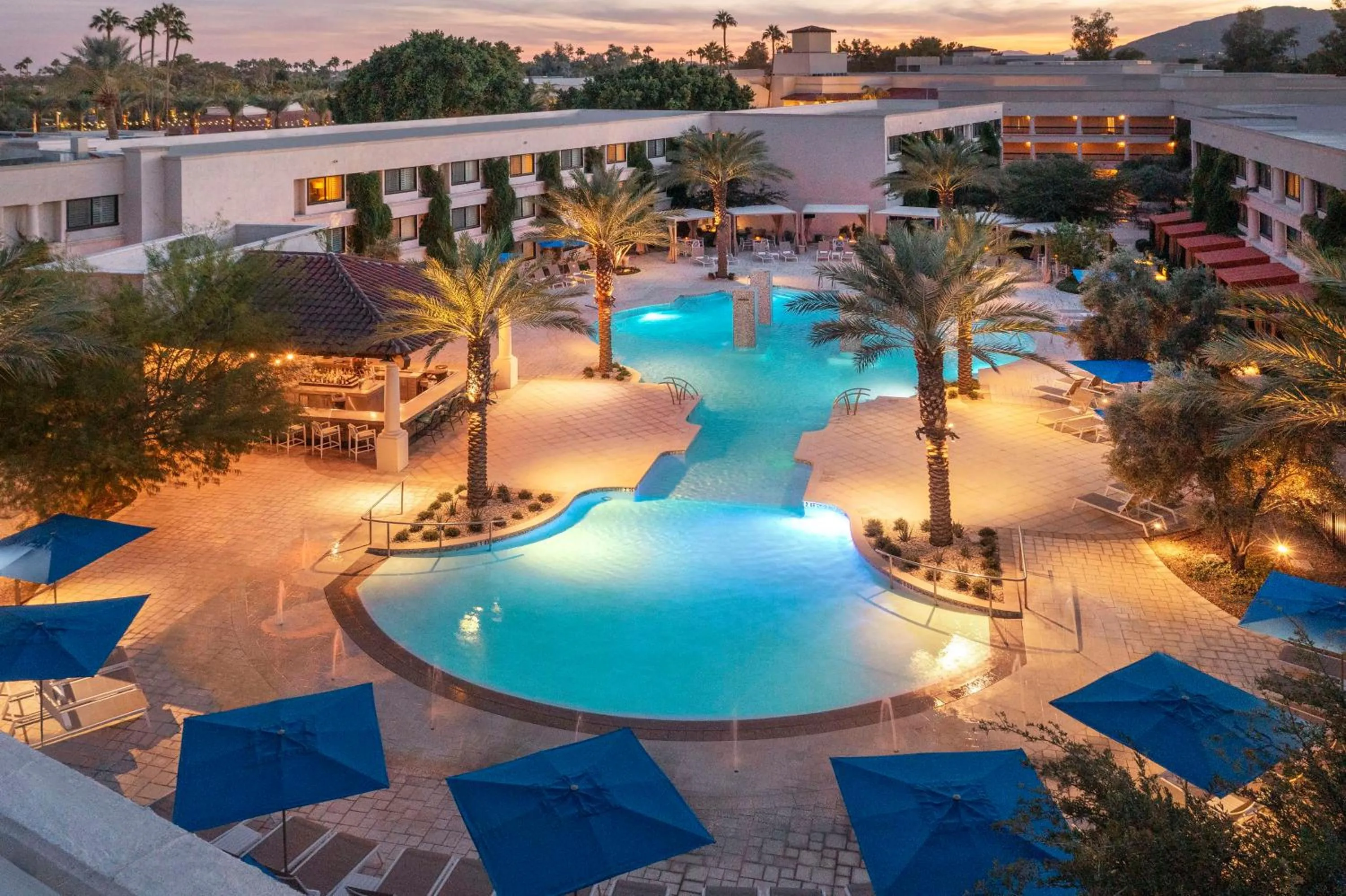 Pool view in The Scottsdale Resort & Spa, Curio Collection by Hilton