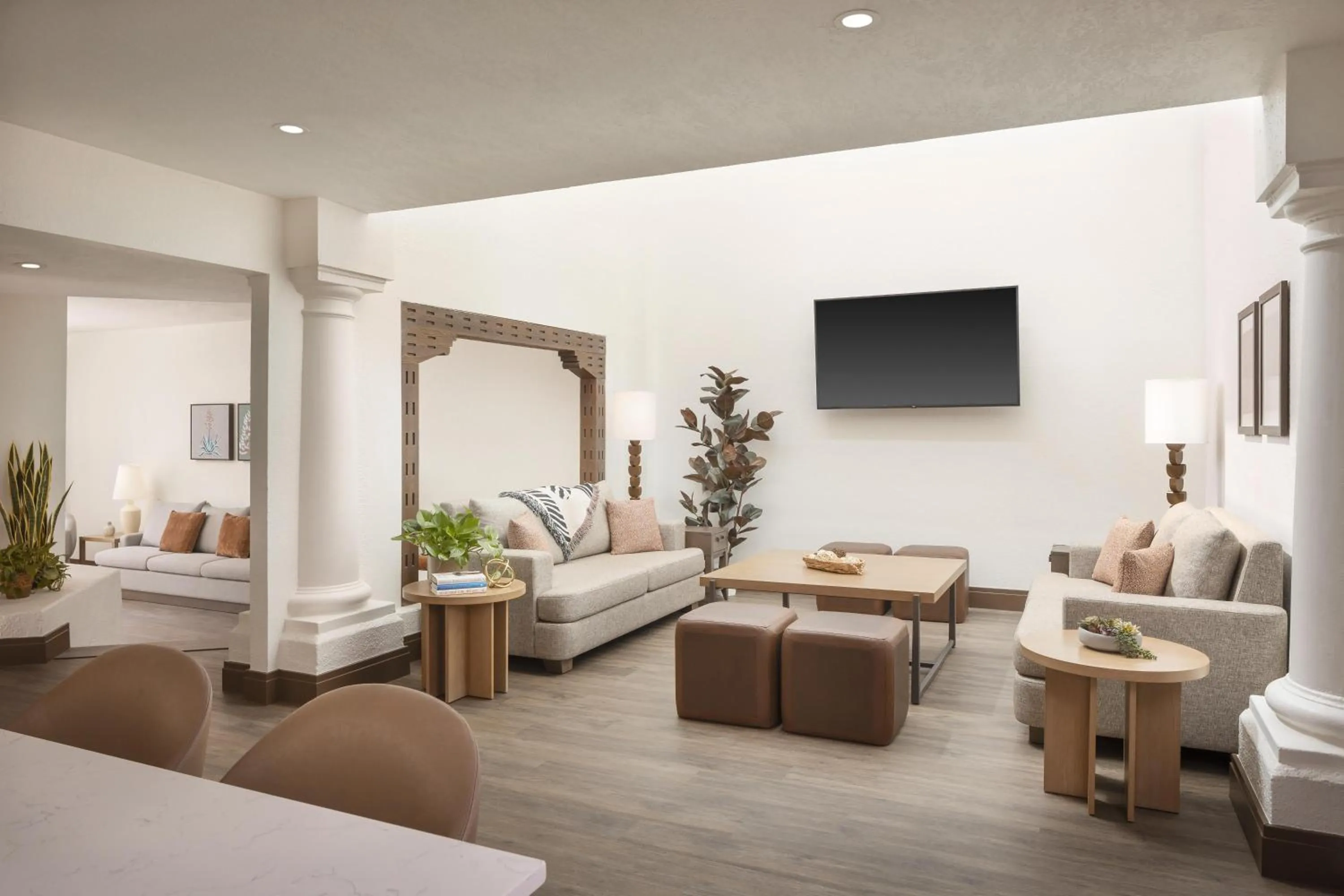 Living room, Bed in The Scottsdale Resort & Spa, Curio Collection by Hilton