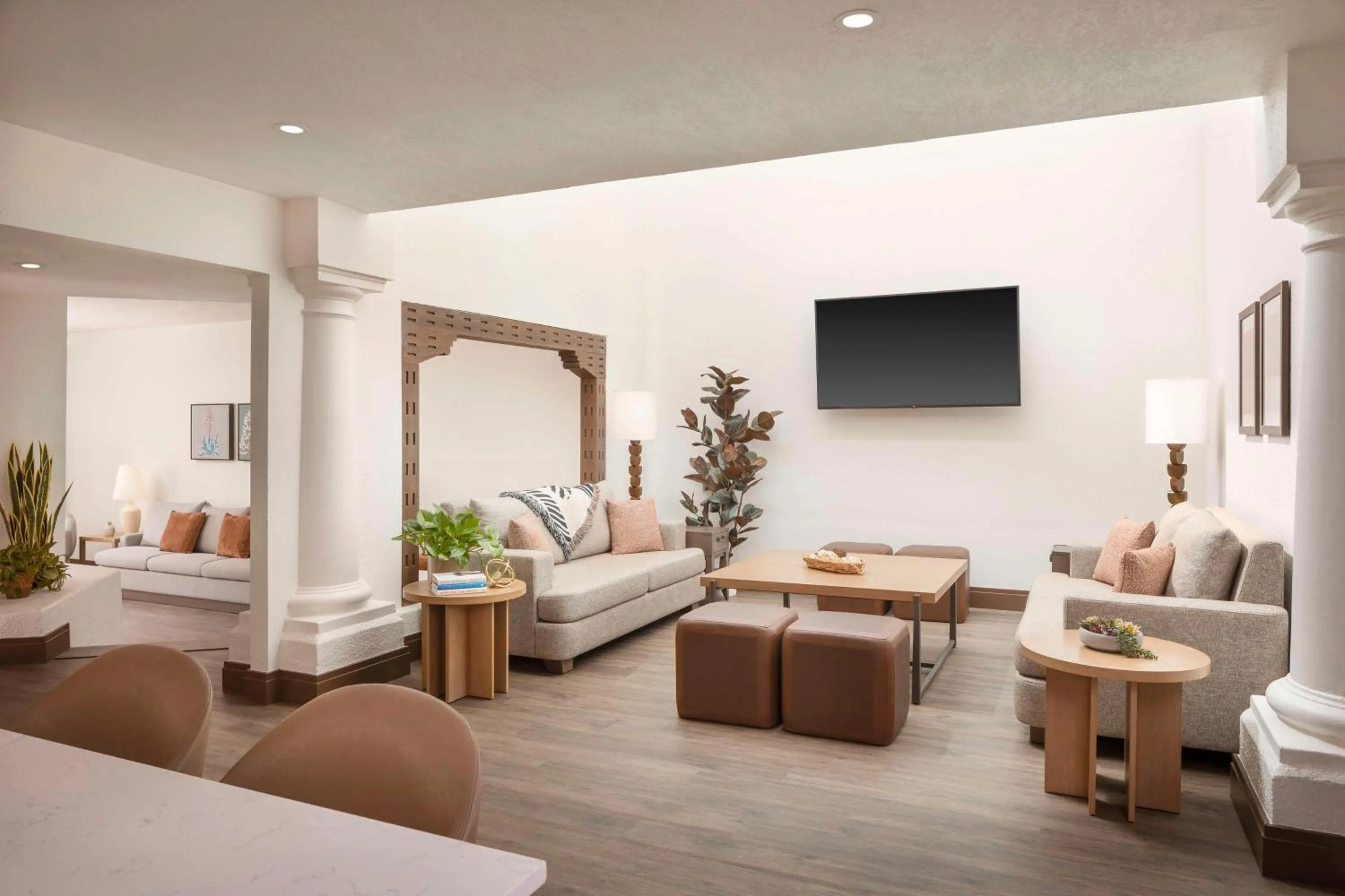 Living room, Bed in The Scottsdale Resort & Spa, Curio Collection by Hilton