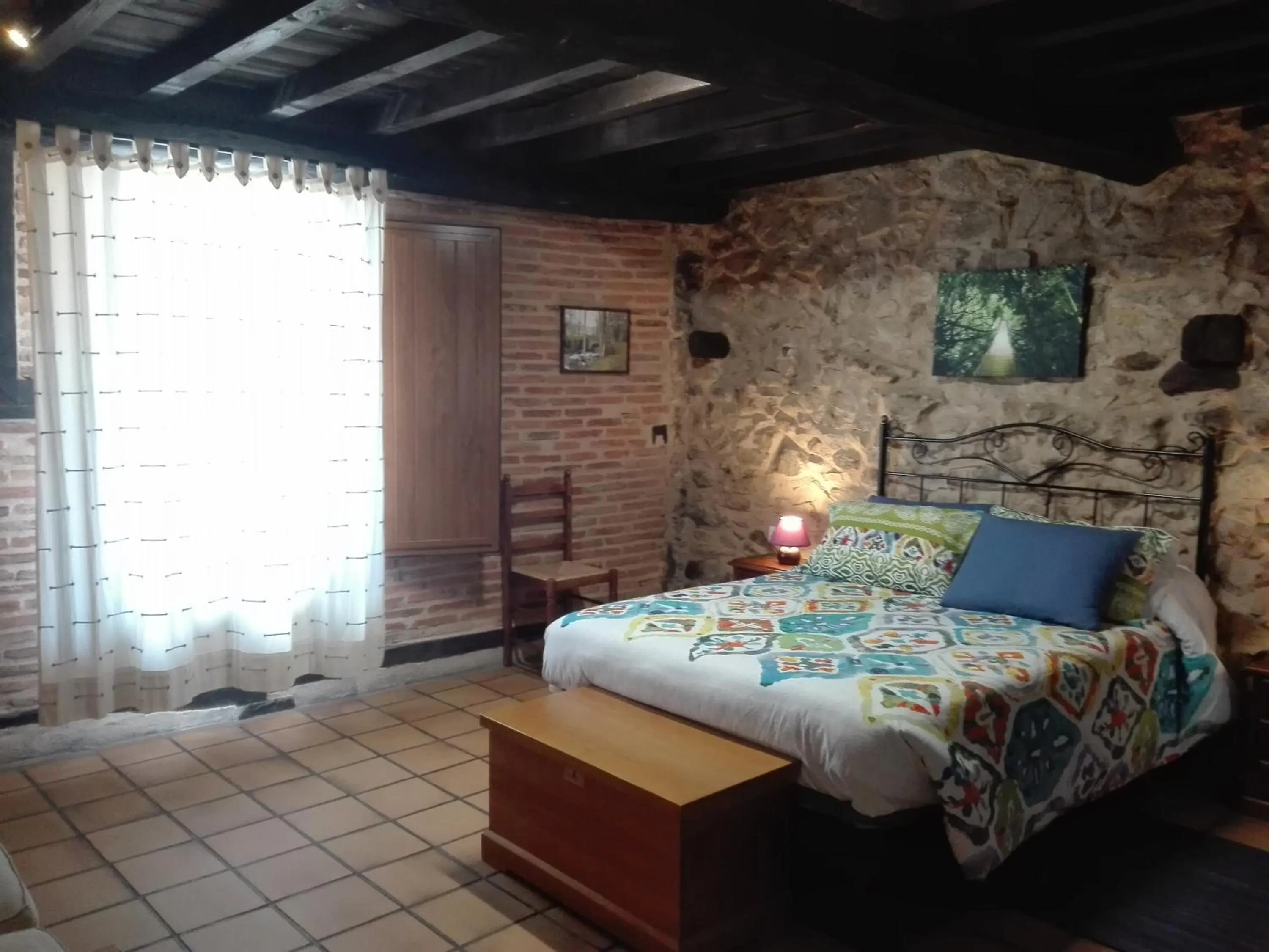 Bed in Hotel La Casa Chacinera