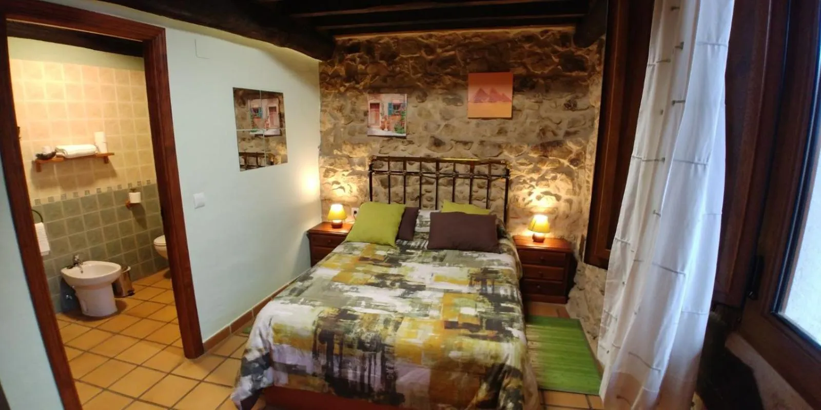 Bed in Hotel La Casa Chacinera