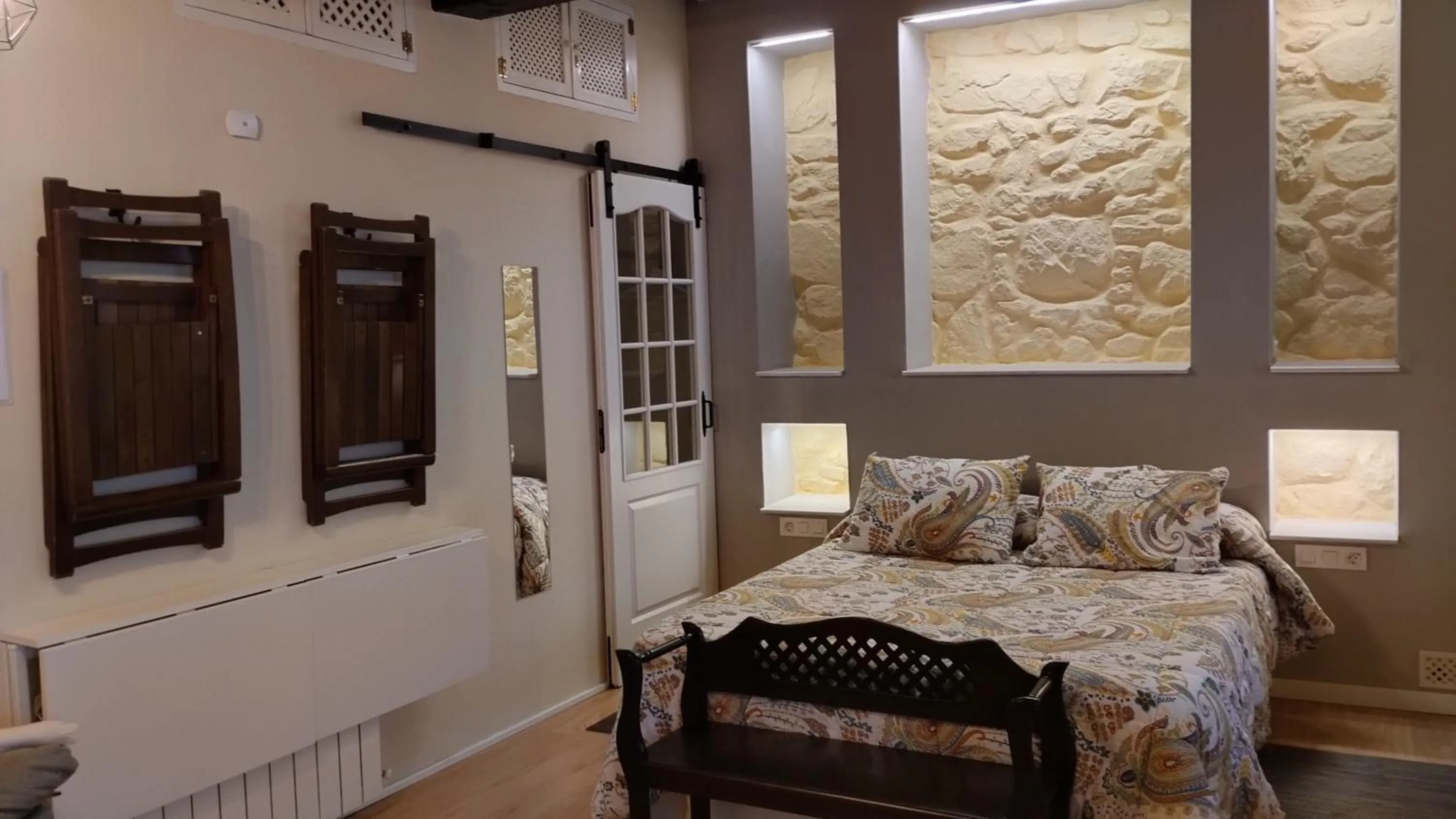 Bed in Hotel La Casa Chacinera