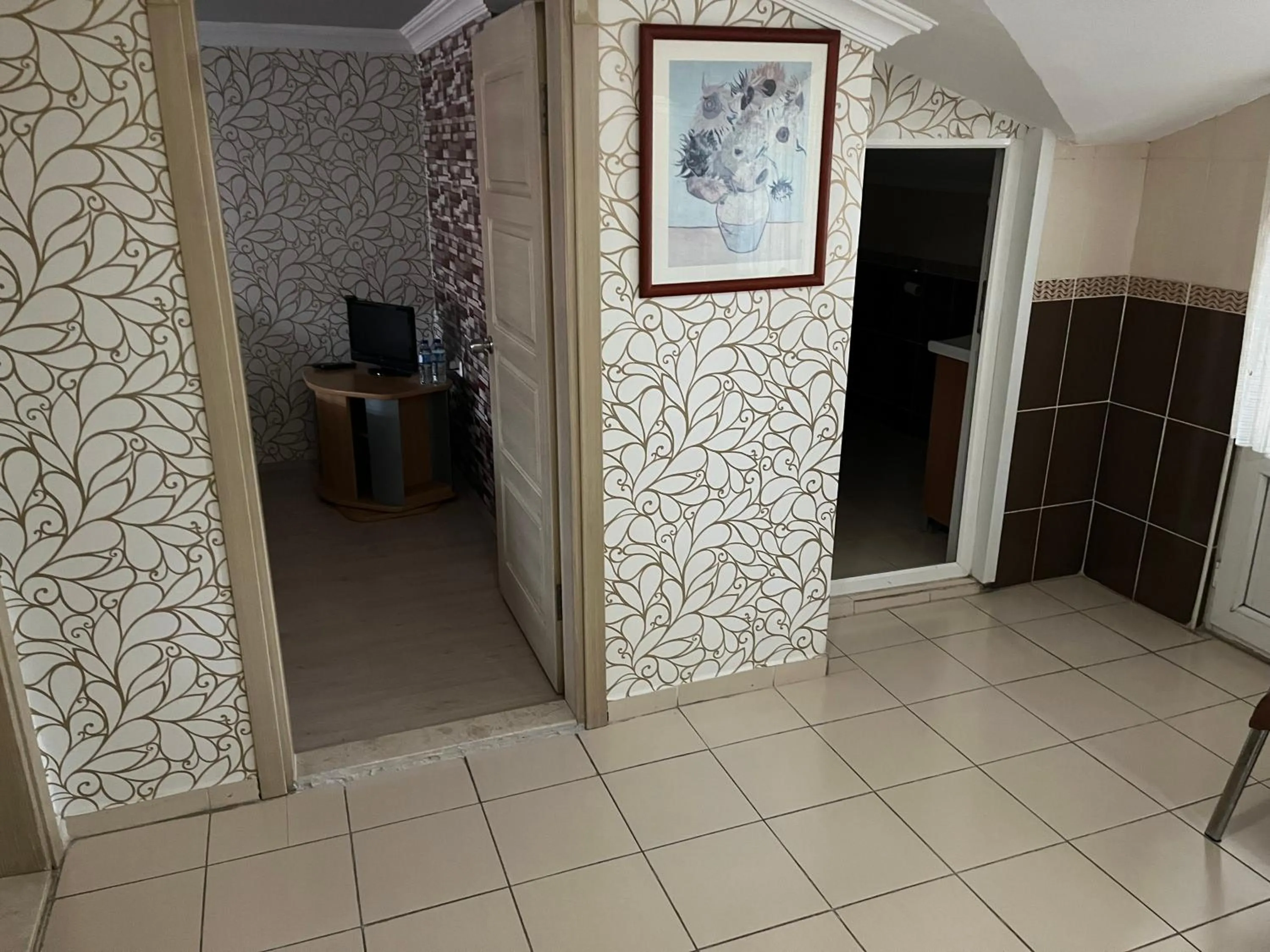 Communal lounge/ TV room in Balkan Palace Edirne