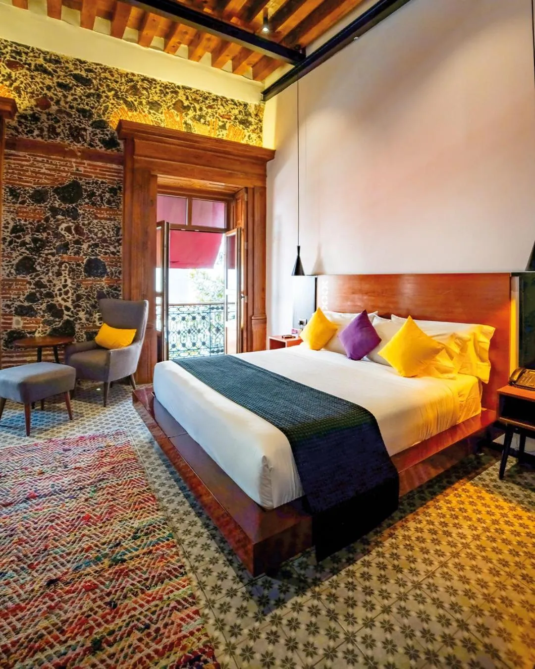 Bed in Casa de la Luz Hotel Boutique