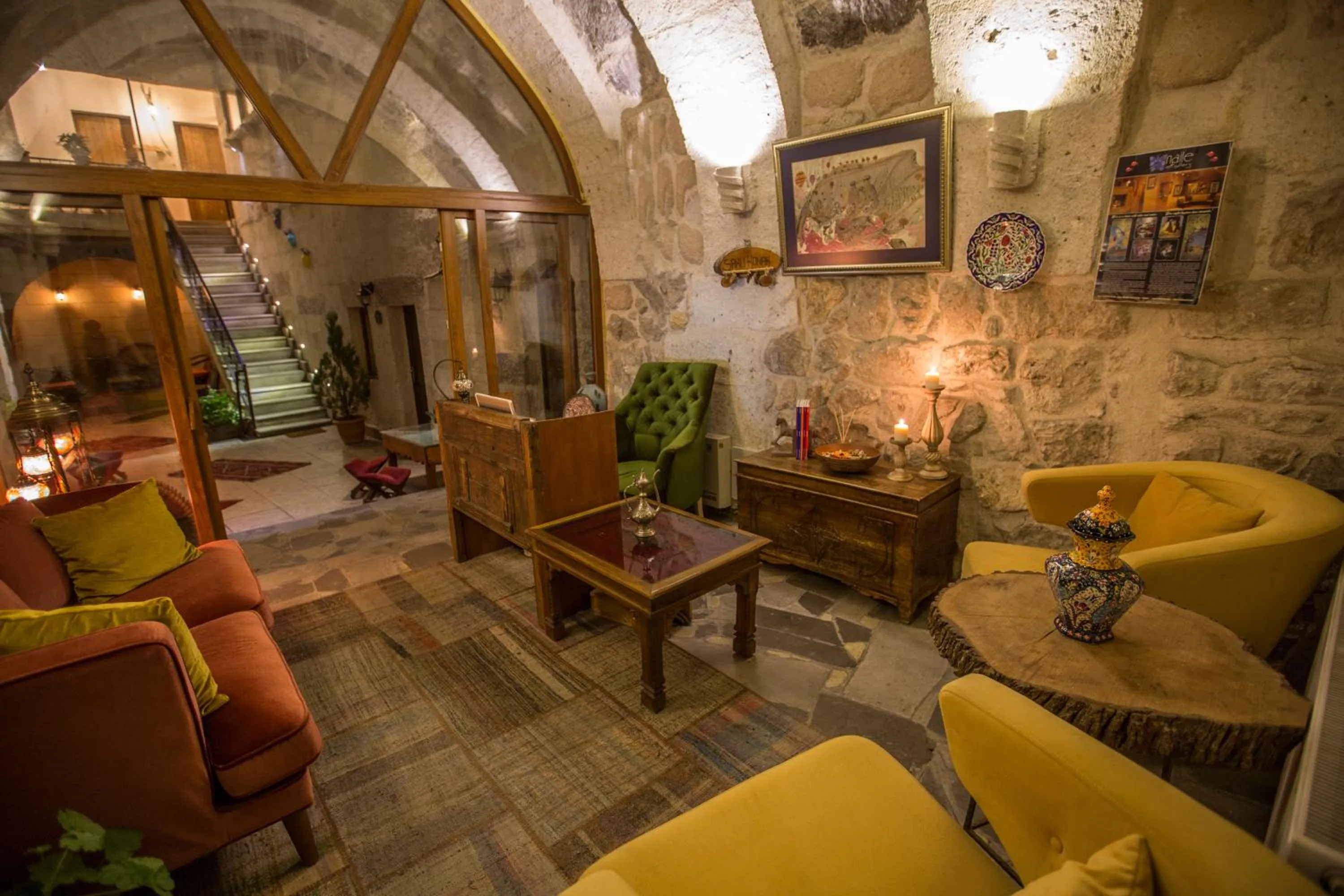 Lobby or reception in Sakli Konak Cappadocia Hotel&Restaurant