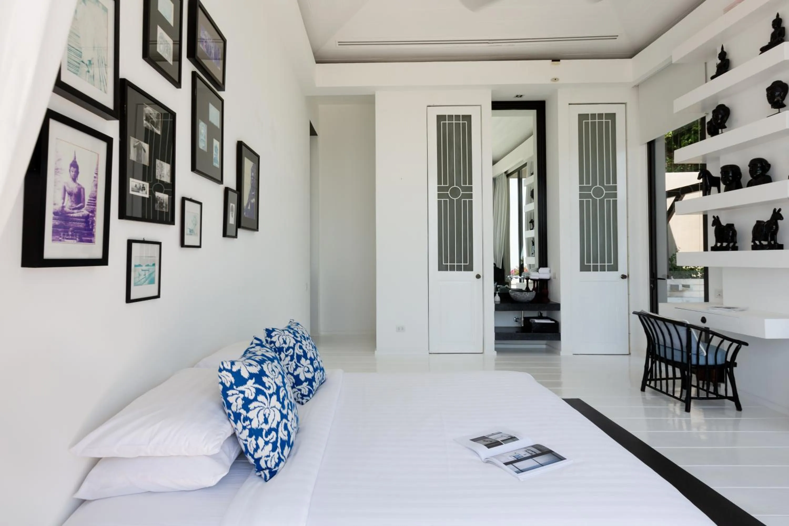 Bed in Villa Belle - fully serviced private sea view villa with an award winning in-house cook
