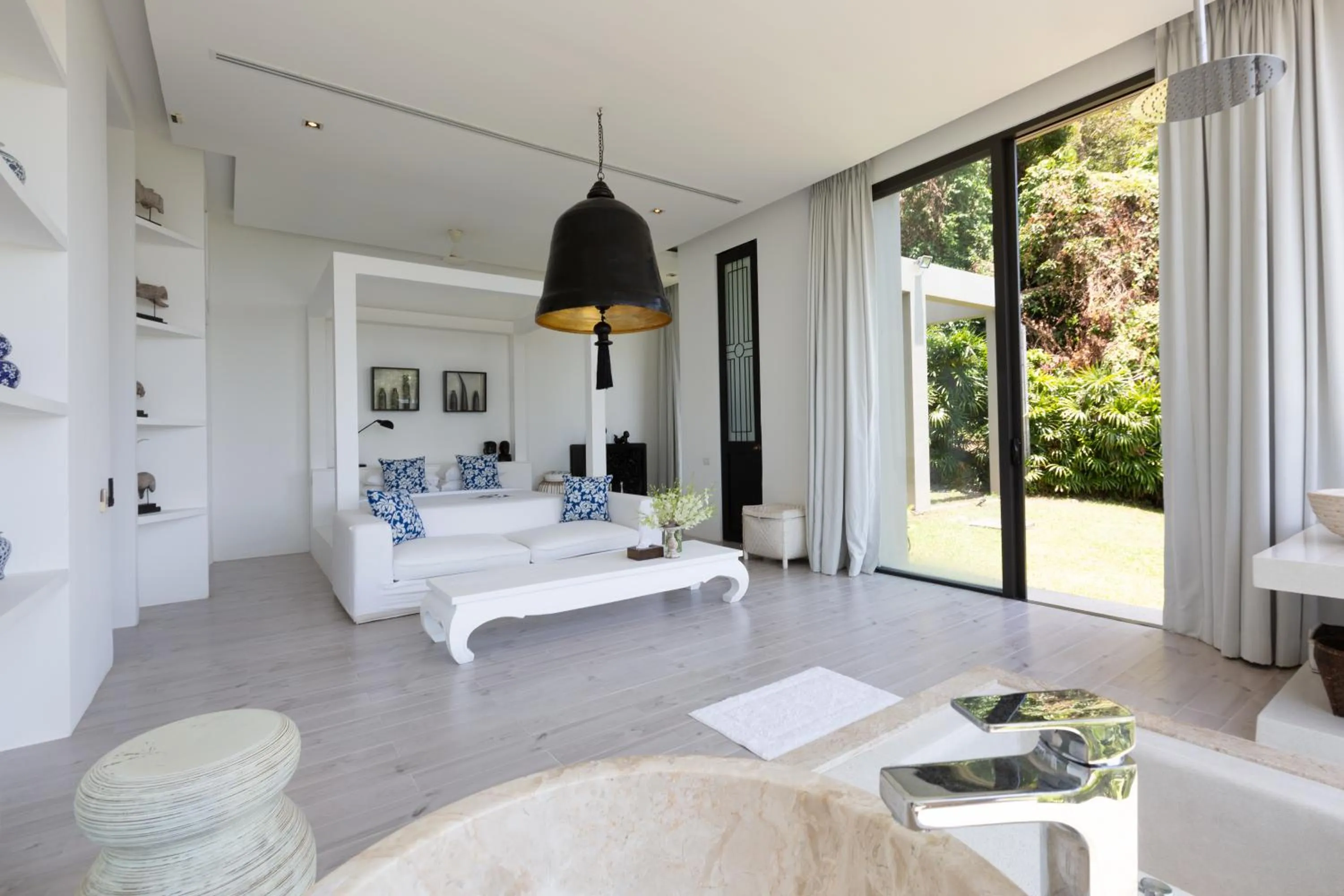 Bed in Villa Belle - fully serviced private sea view villa with an award winning in-house cook