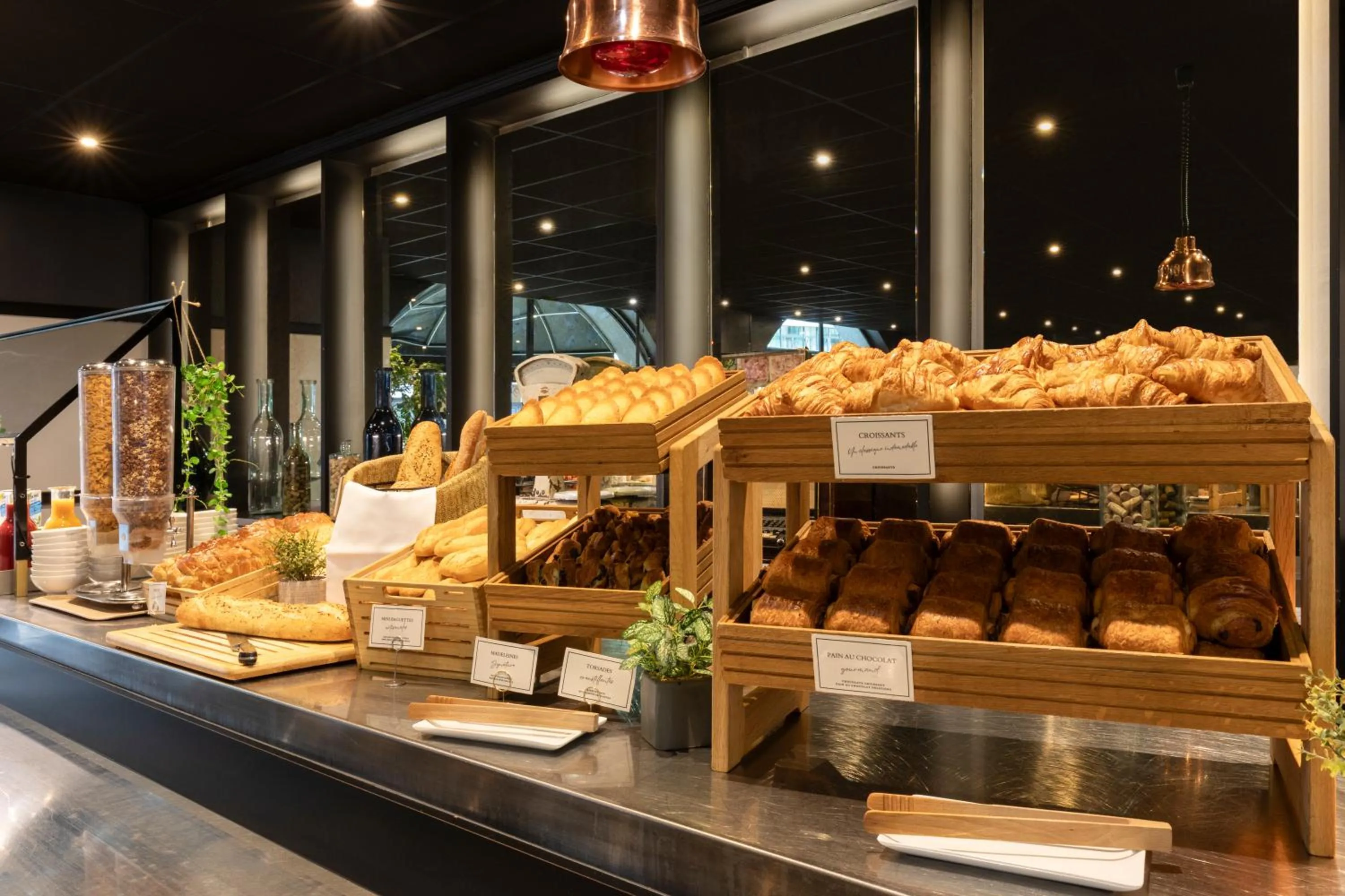 Buffet breakfast in Ibis Paris Tour Eiffel Cambronne 15ème