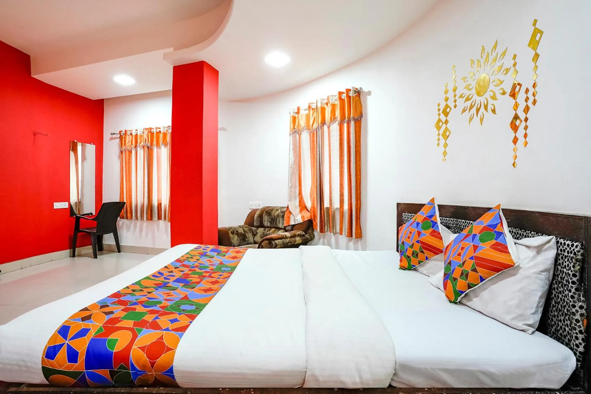 Photo of the whole room, Bed in Via Sai Lodging - Nashik Railway Station