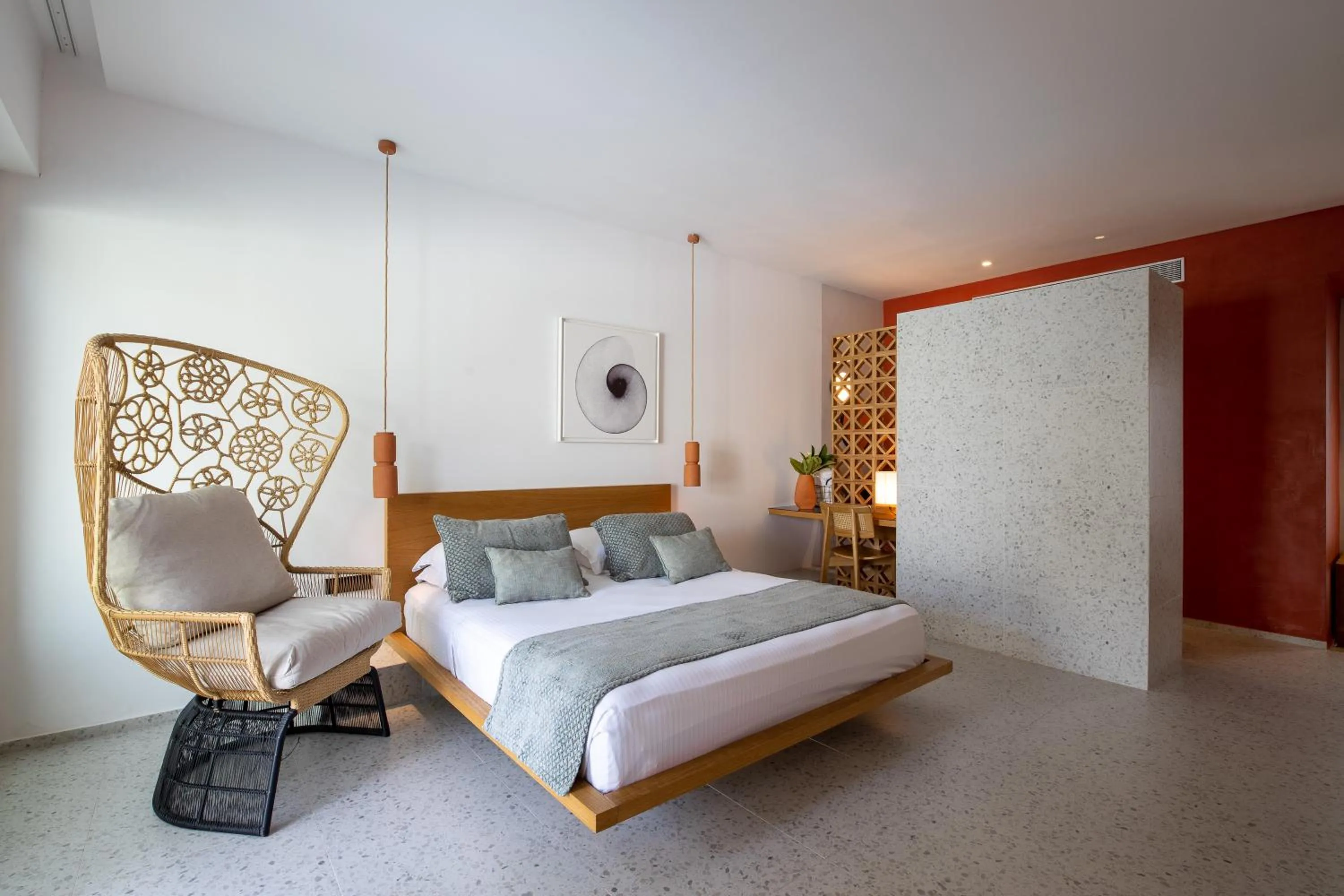 Decorative detail, Bed in Kouros Exclusive Hotel & Suites - Adults Only